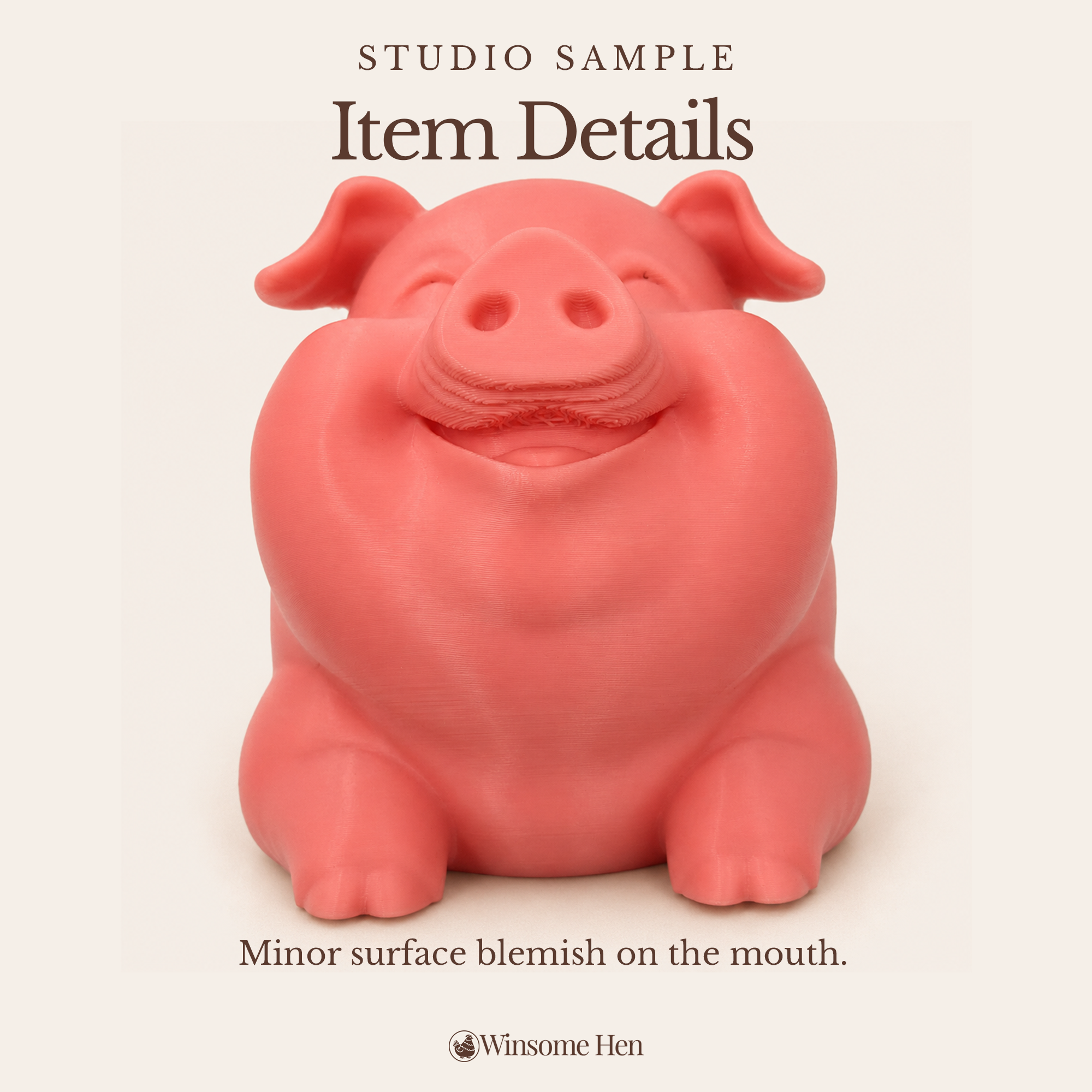 Pig Planter - Winsome Farm - Studio Sample
