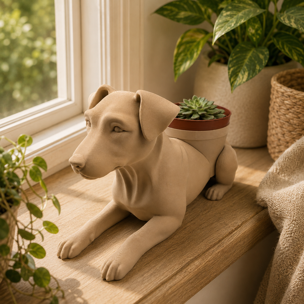 Jack Russell Terrier Planter - Winsome Wags