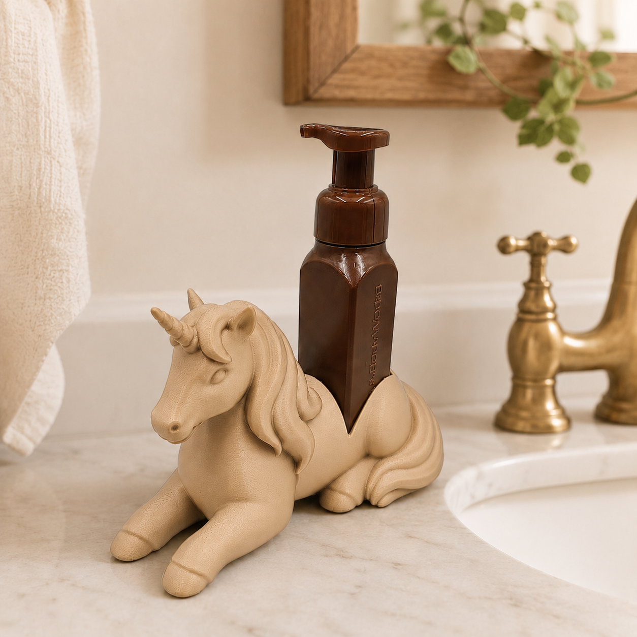 Unicorn - Winsome Whimsy Fantasy Soap Dispenser Holder