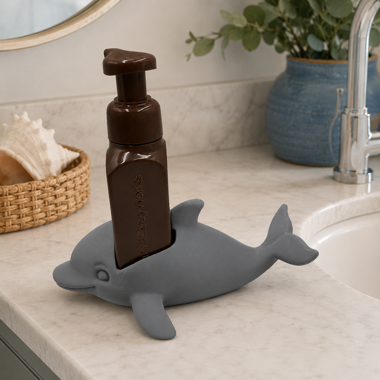 Dolphin - Winsome Waters Soap Dispenser Holder