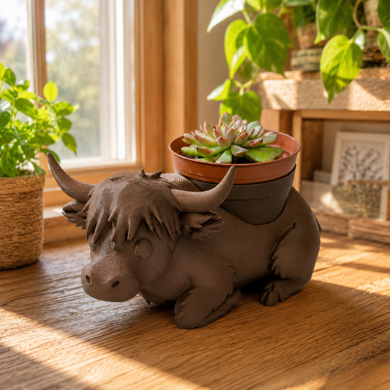 Highland Cow Planter - Winsome Farm