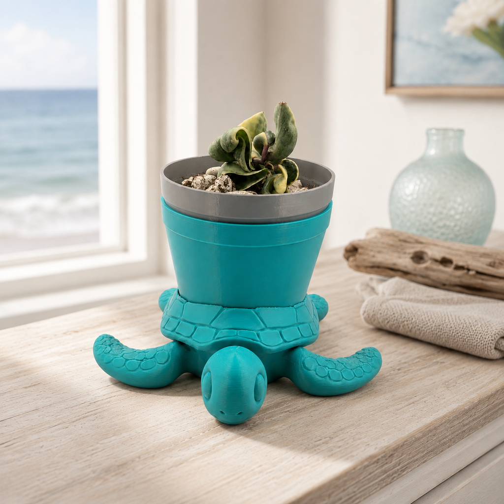 Sea Turtle Planter - Winsome Waters Planter