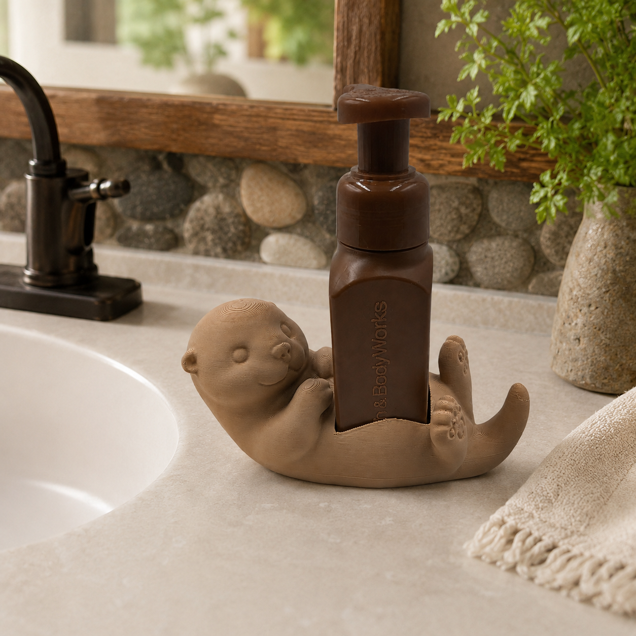 Otter - Winsome Waters Soap Dispenser Holder