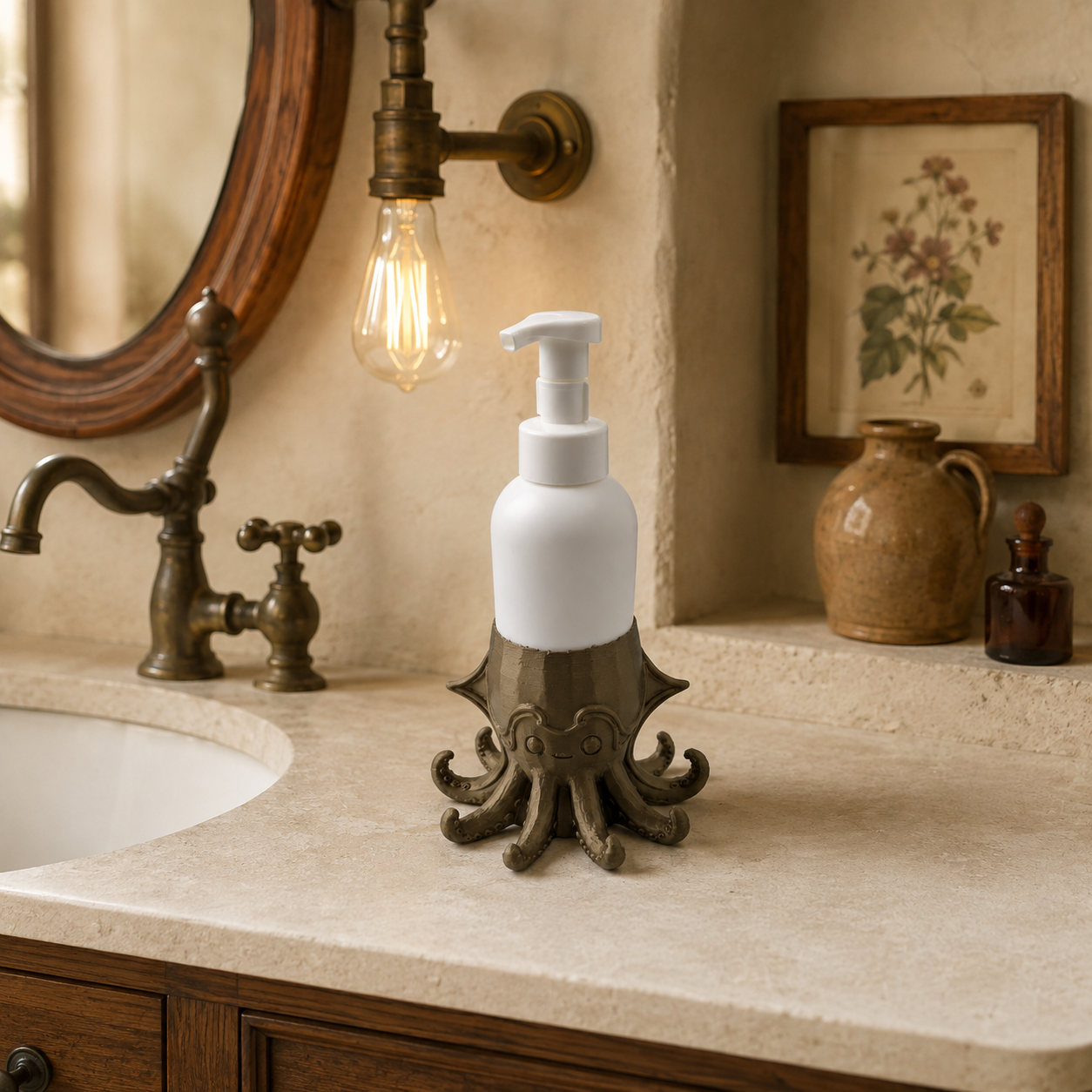 Steampunk Squid Universal Soap Holder - Winsome Whimsy