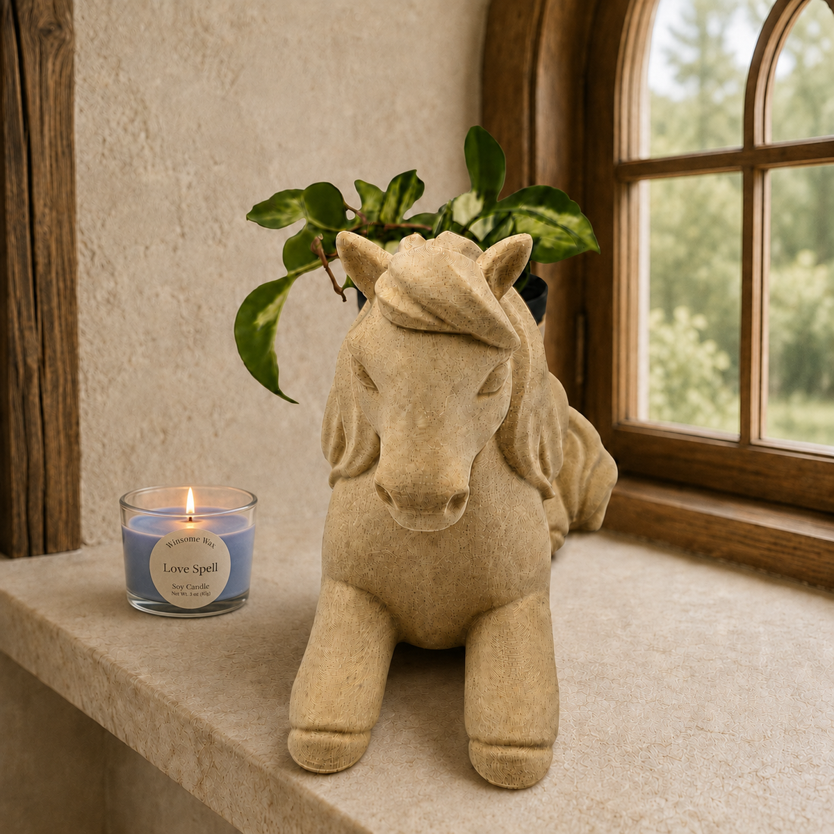 Windswept Horse Planter - Winsome Farm