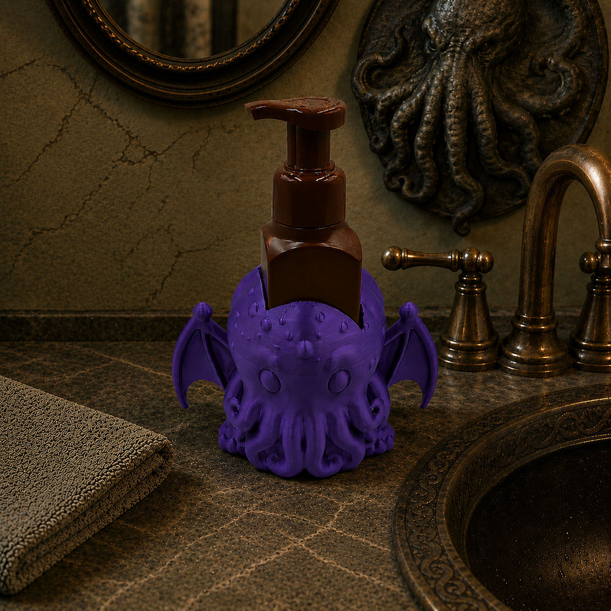 Cthulhu - Winsome Whimsy Fantasy Soap Dispenser Holder