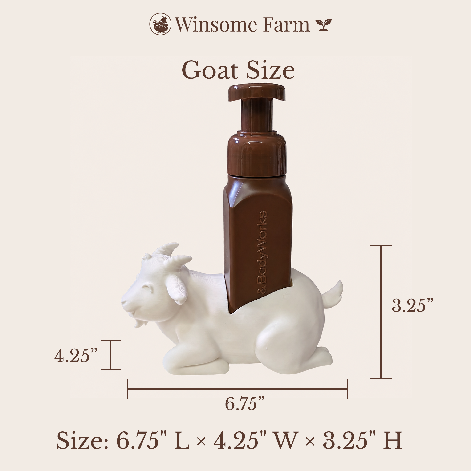 Goat Soap Holder - Bath & Body Works Holder - Winsome Farm