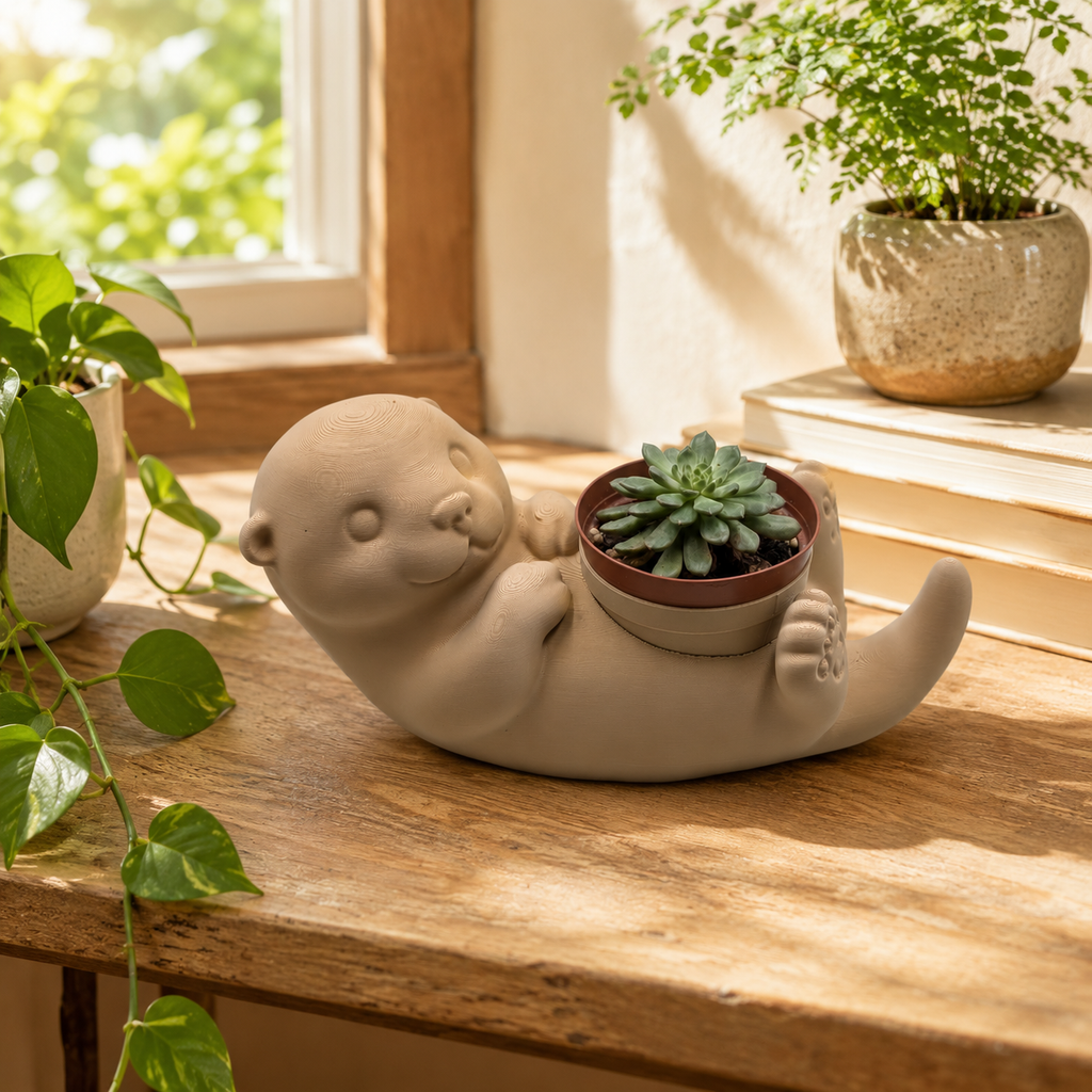 Otter Planter - Winsome Waters Planters