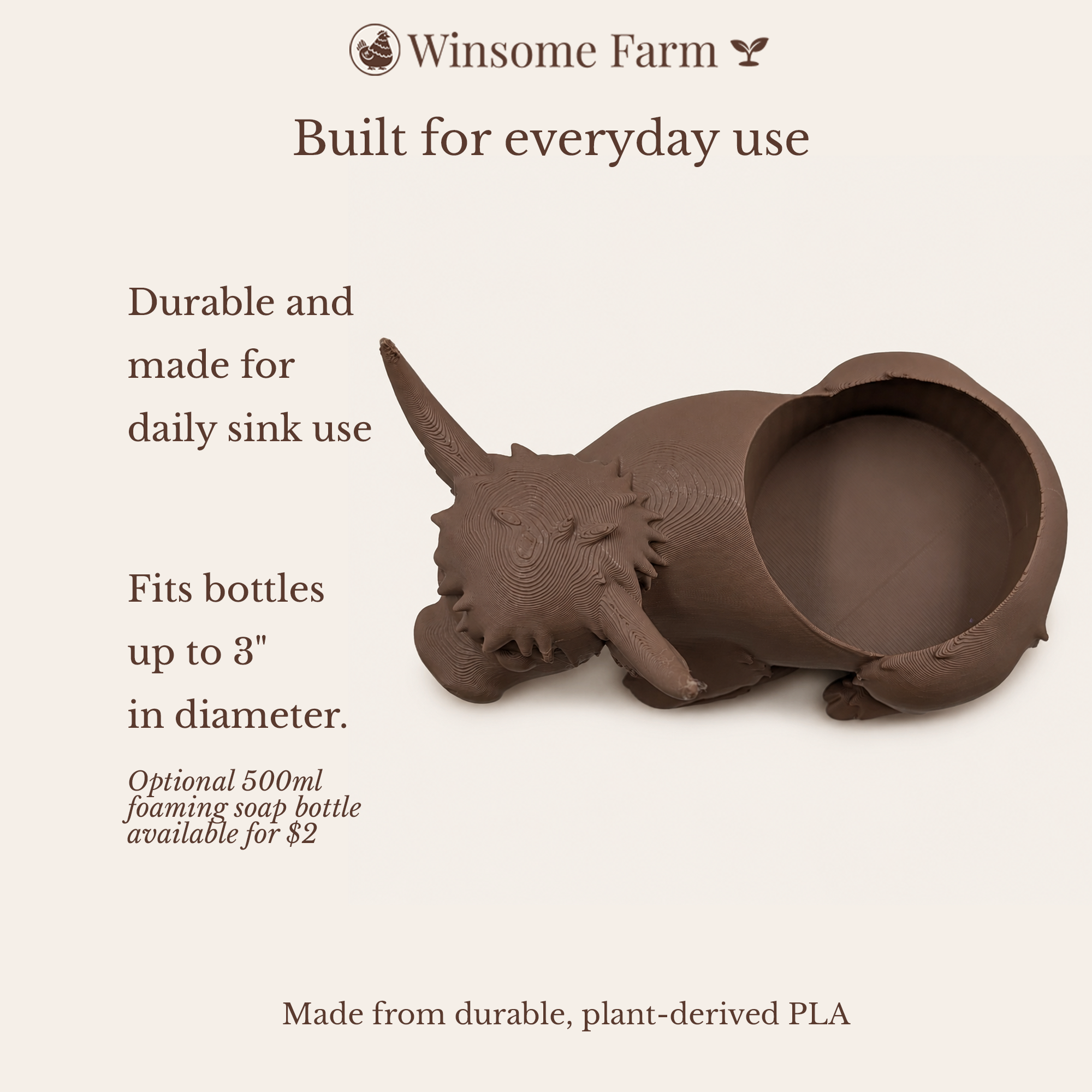 Highland Cow Universal Soap Holder - Winsome Farm
