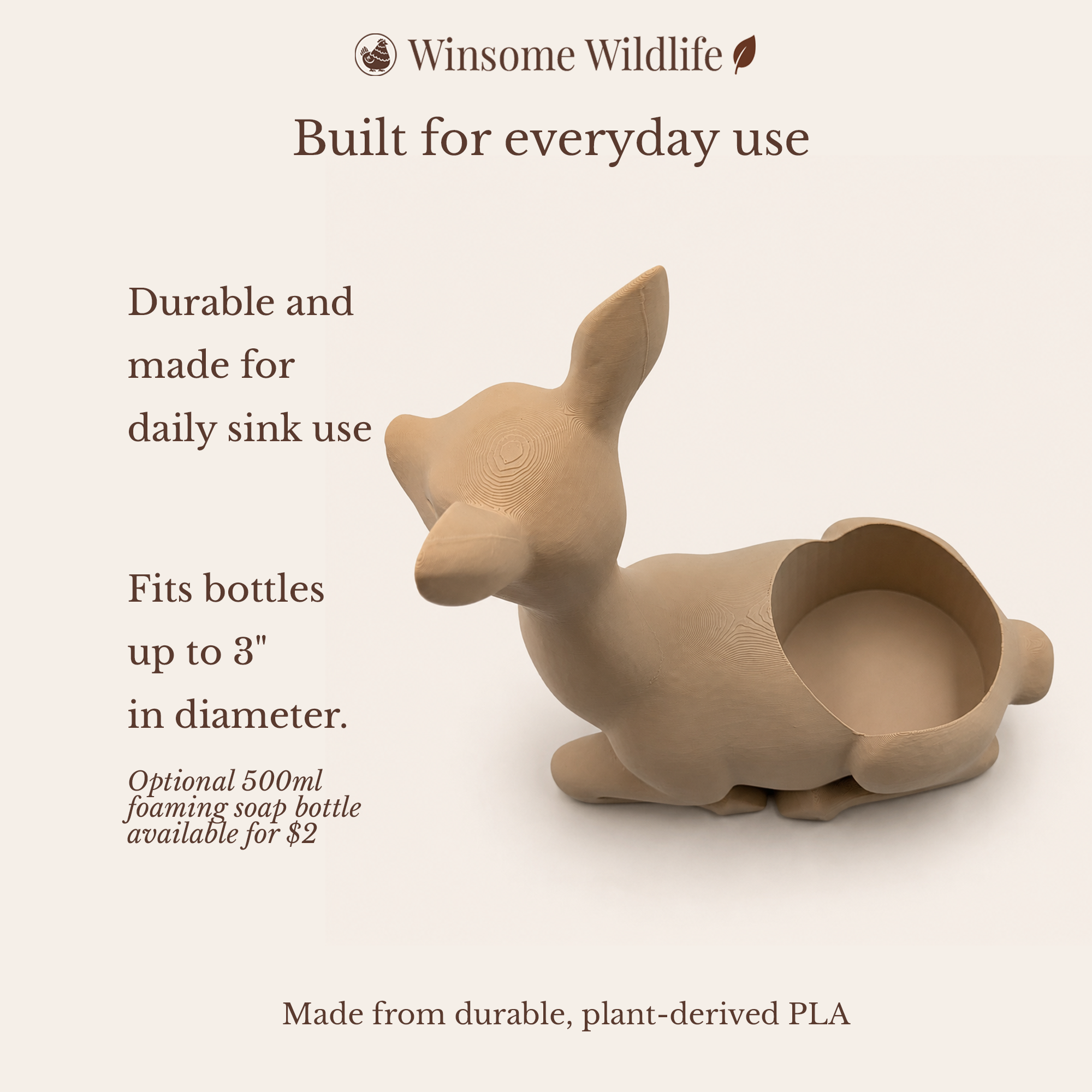 Deer Universal Soap Holder - Winsome Wildlife
