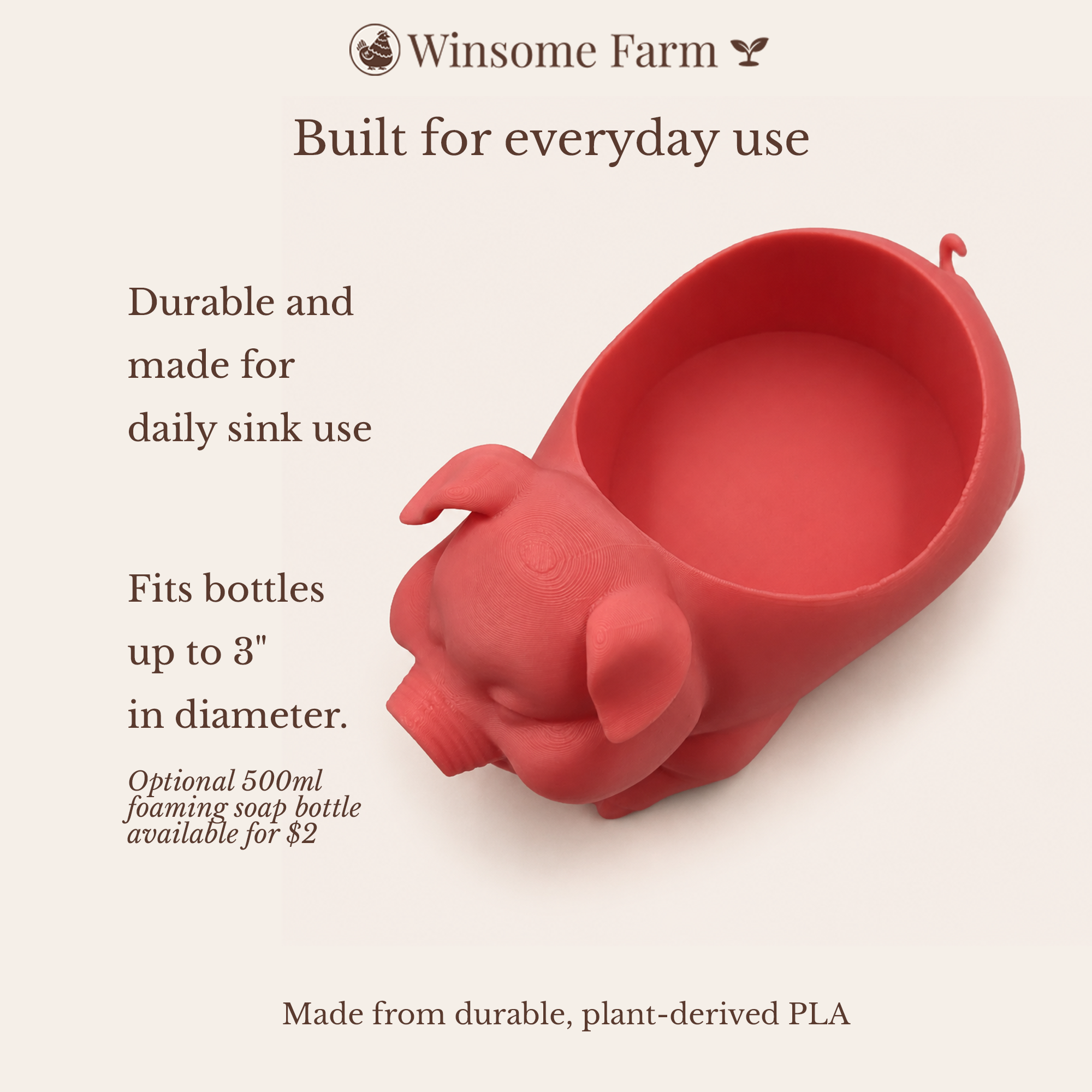 Pig Universal Soap Holder - Winsome Farm