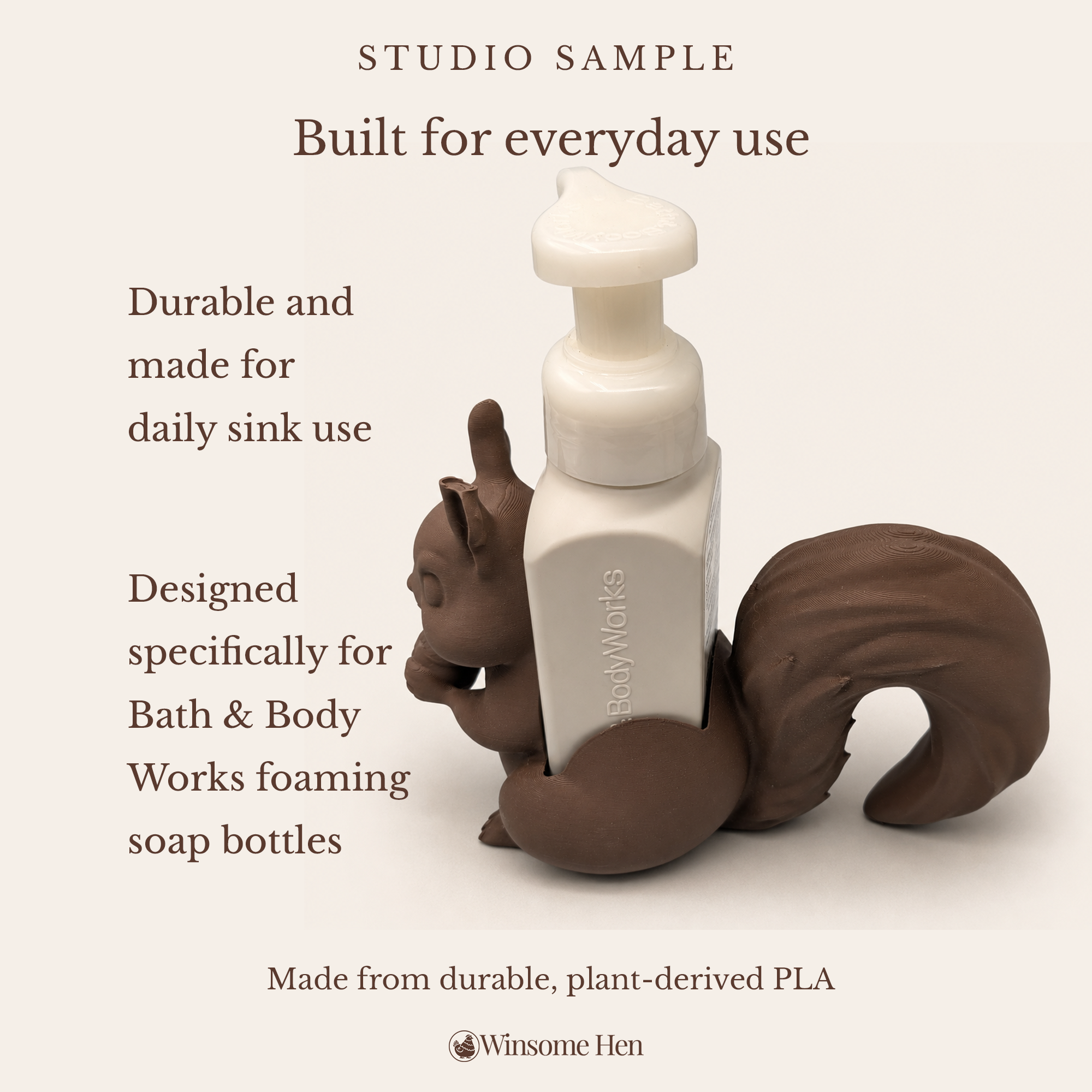 Squirrel Soap Holder - Winsome Wildlife - Studio Sample