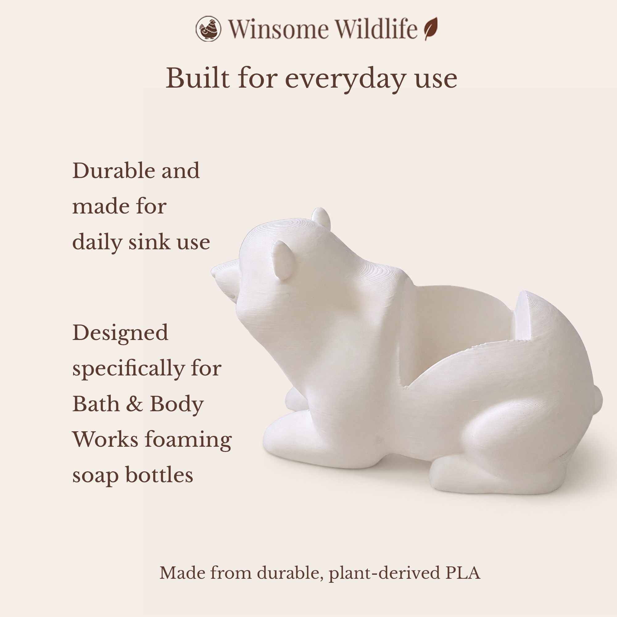 Bear Soap Holder - Bath & Body Works Holder - Winsome Wildlife