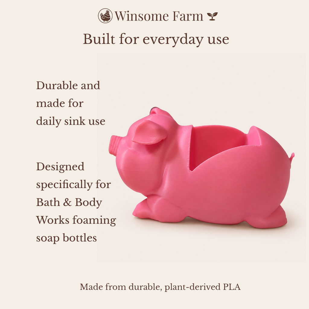 Pig Soap Holder - Bath & Body Works Holder - Winsome Farm