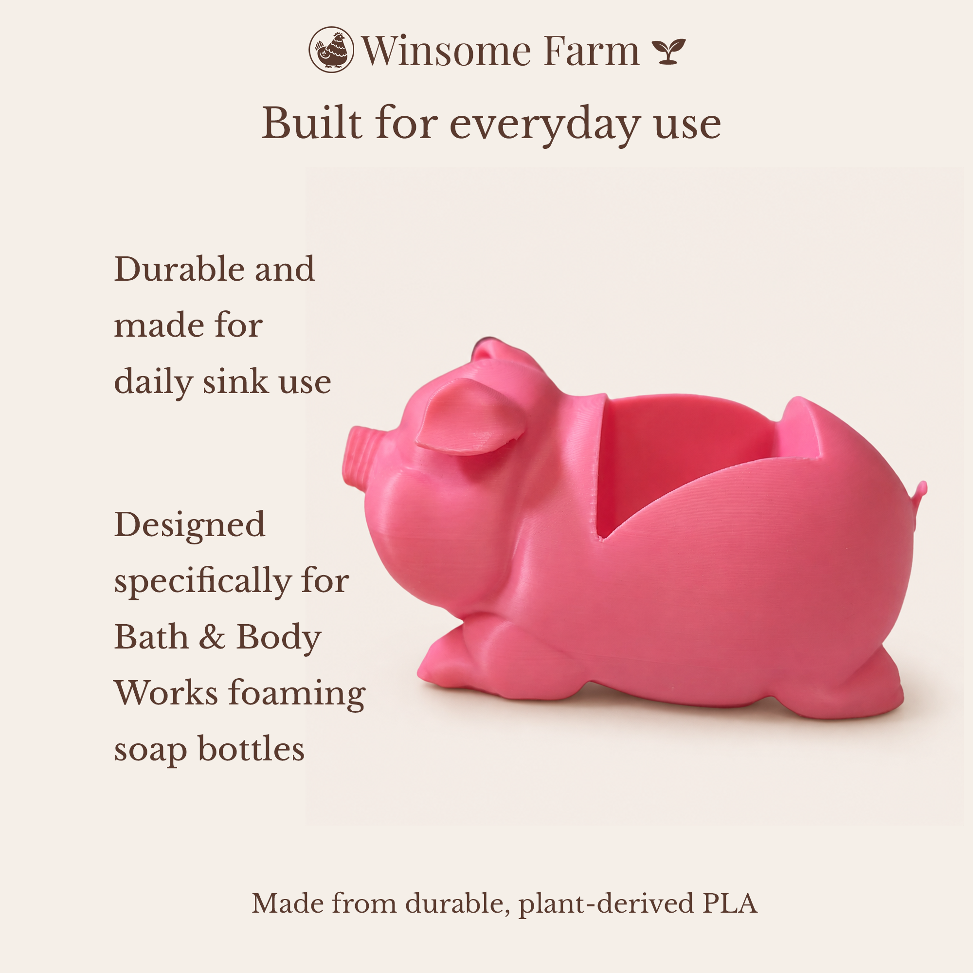 Pig Soap Holder - Bath & Body Works Holder - Winsome Farm