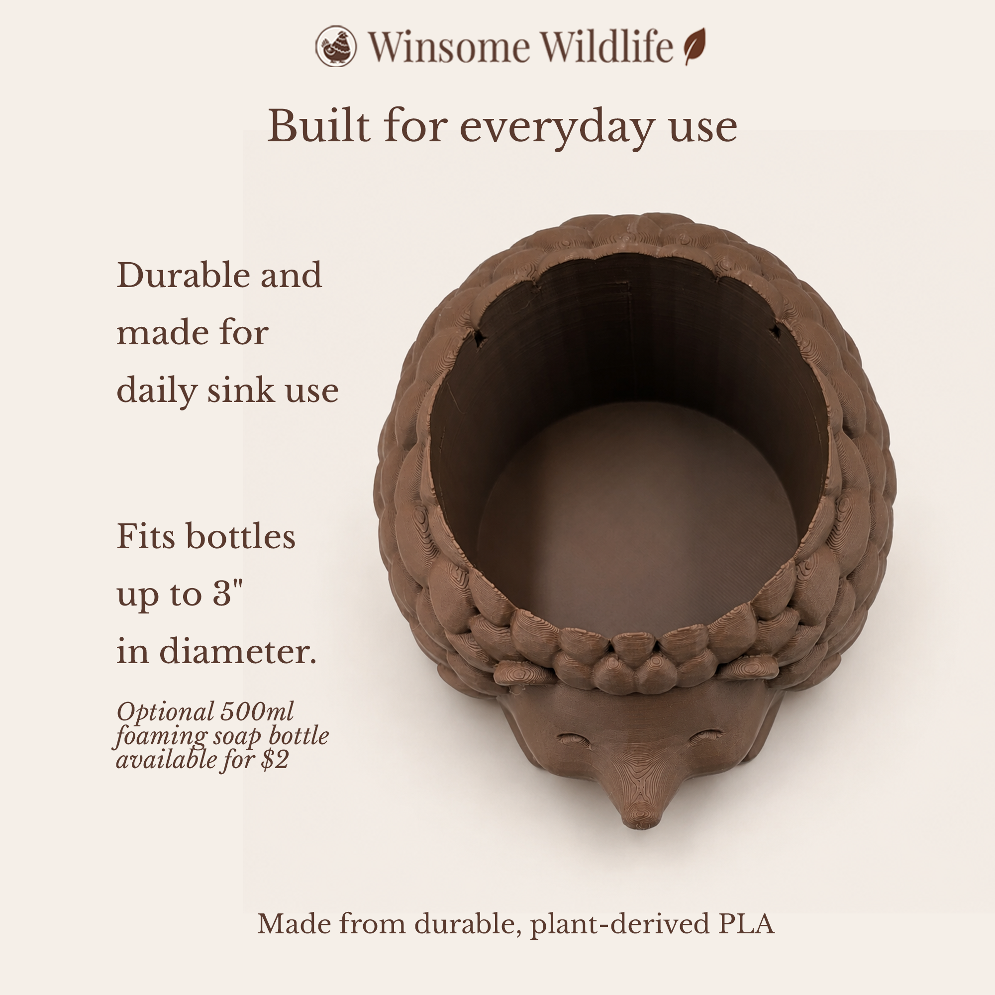 Hedgehog Universal Soap Holder - Winsome Wildlife