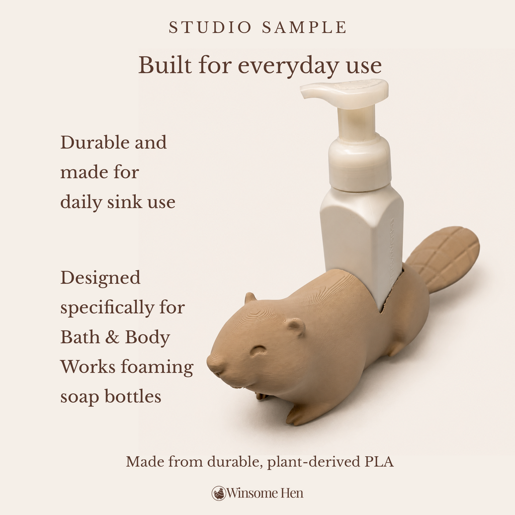 Beaver Soap Holder - Winsome Wildlife - Studio Sample