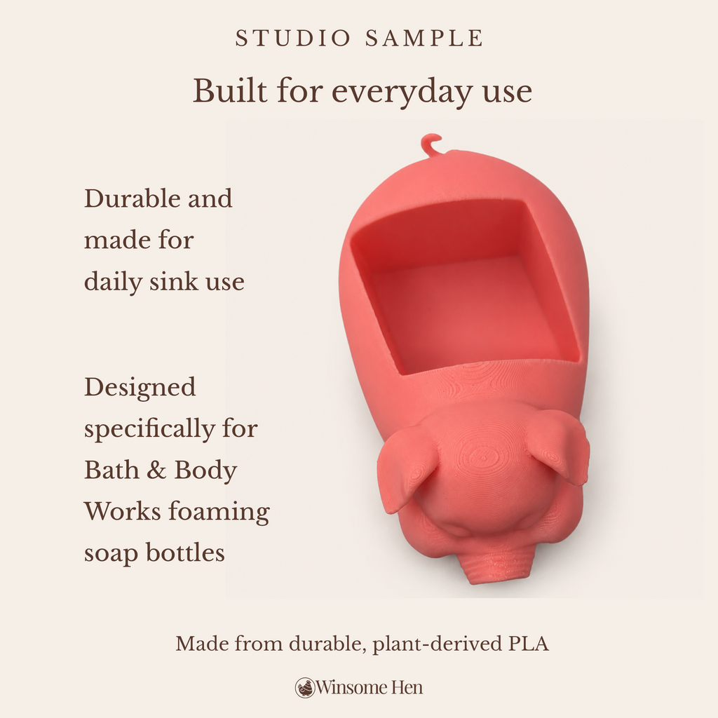 Pig Soap Holder - Winsome Farm - Studio Sample