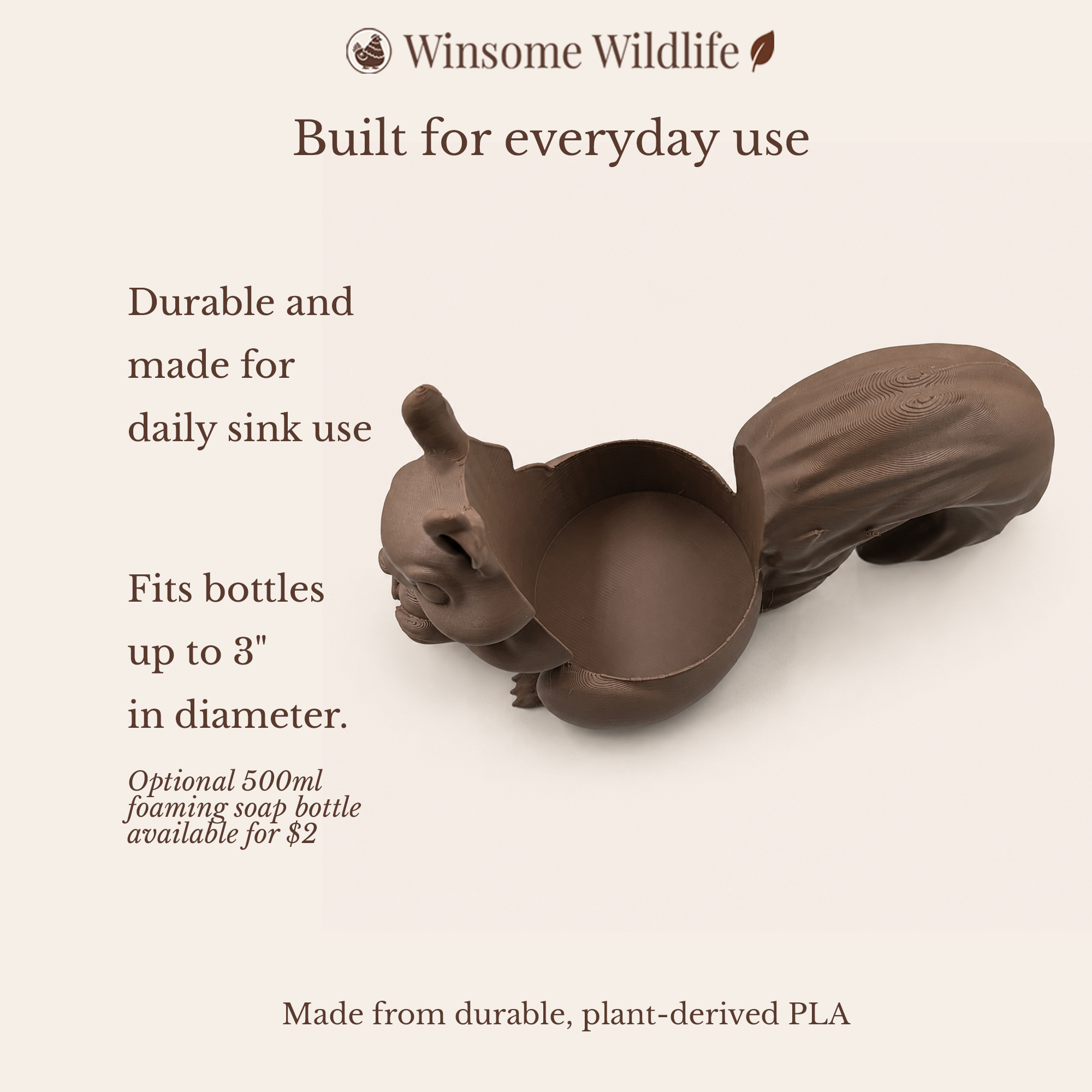 Squirrel Universal Soap Holder - Winsome Wildlife