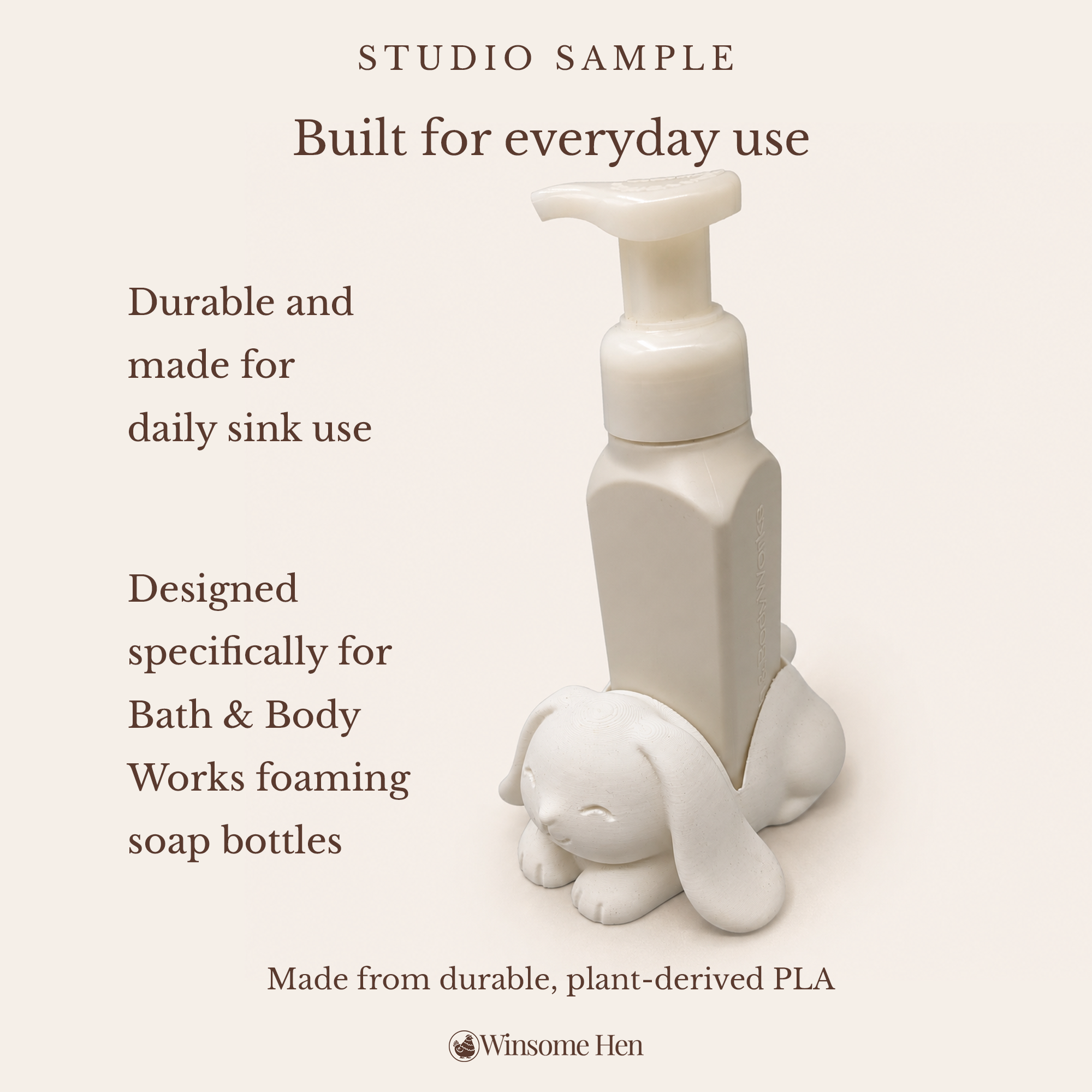 Bunny Soap Holder - Winsome Wildlife - Studio Sample