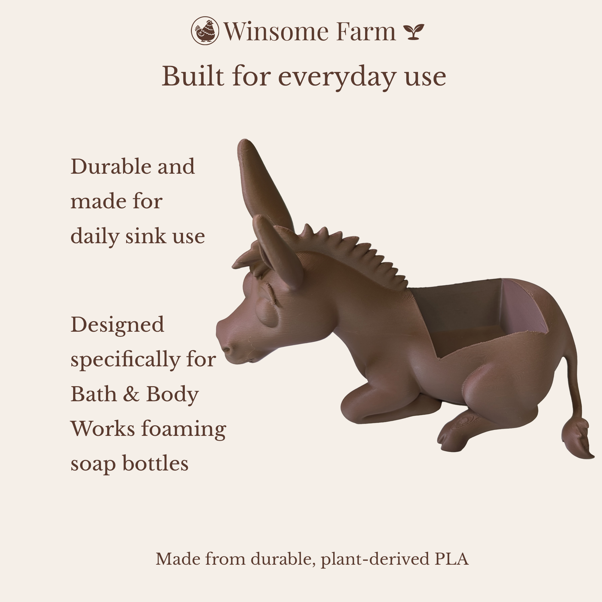 Donkey Soap Holder - Bath & Body Works Holder - Winsome Farm