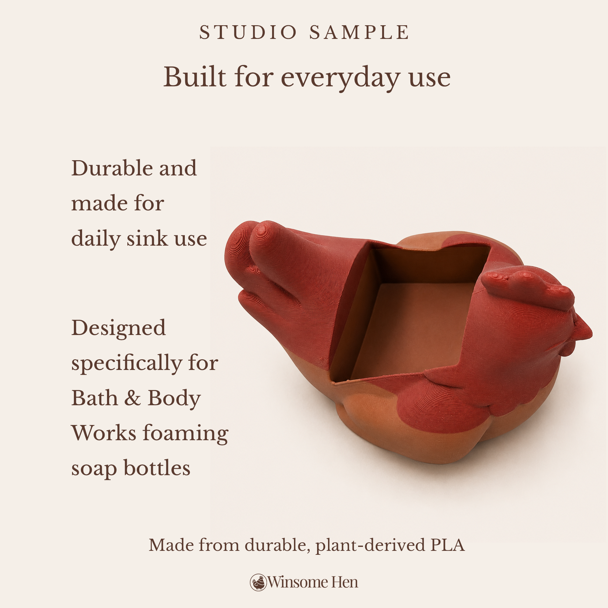 Chicken Soap Holder - Winsome Farm - Studio Sample