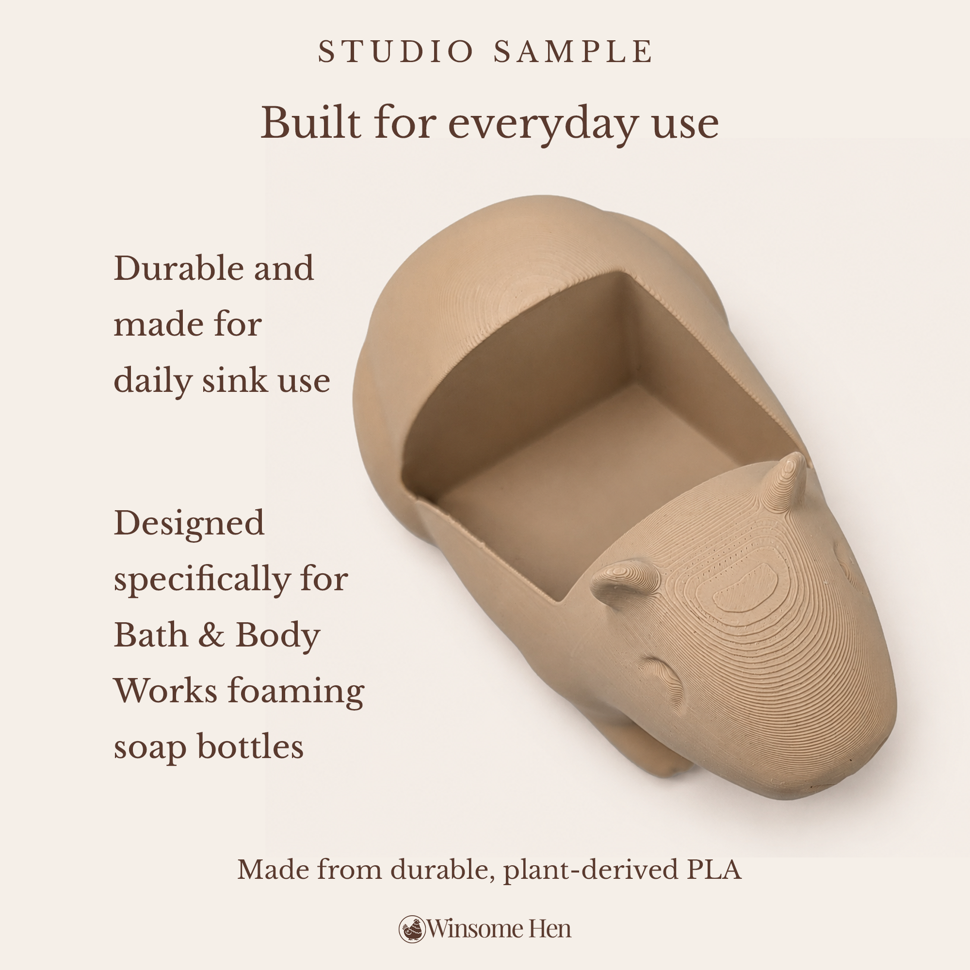 Capybara Soap Holder - Winsome Wildlife - Studio Sample