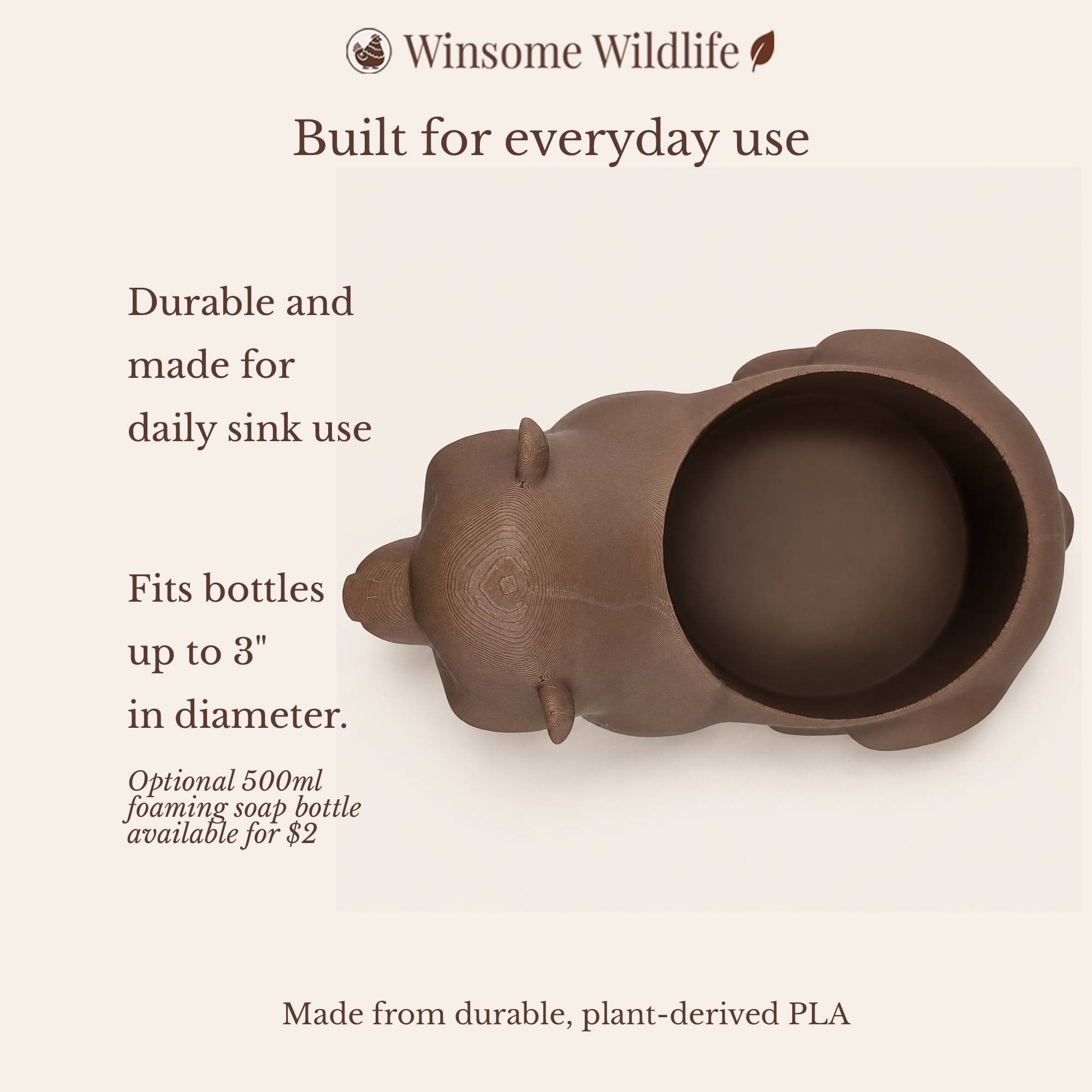 Bear Universal Soap Holder - Winsome Wildlife
