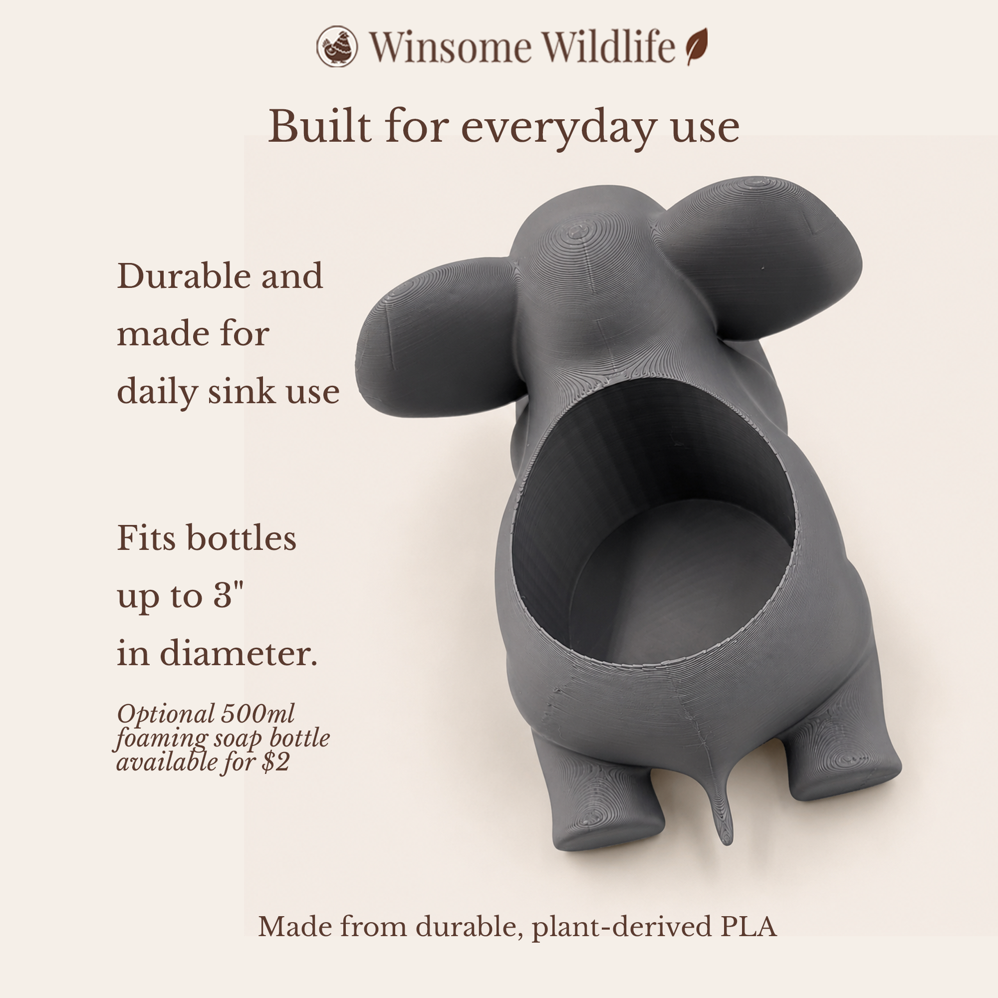 Elephant Universal Soap Holder - Winsome Wildlife