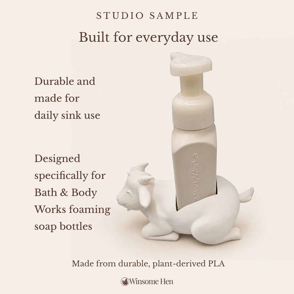 Goat Soap Holder - Winsome Farm - Studio Sample