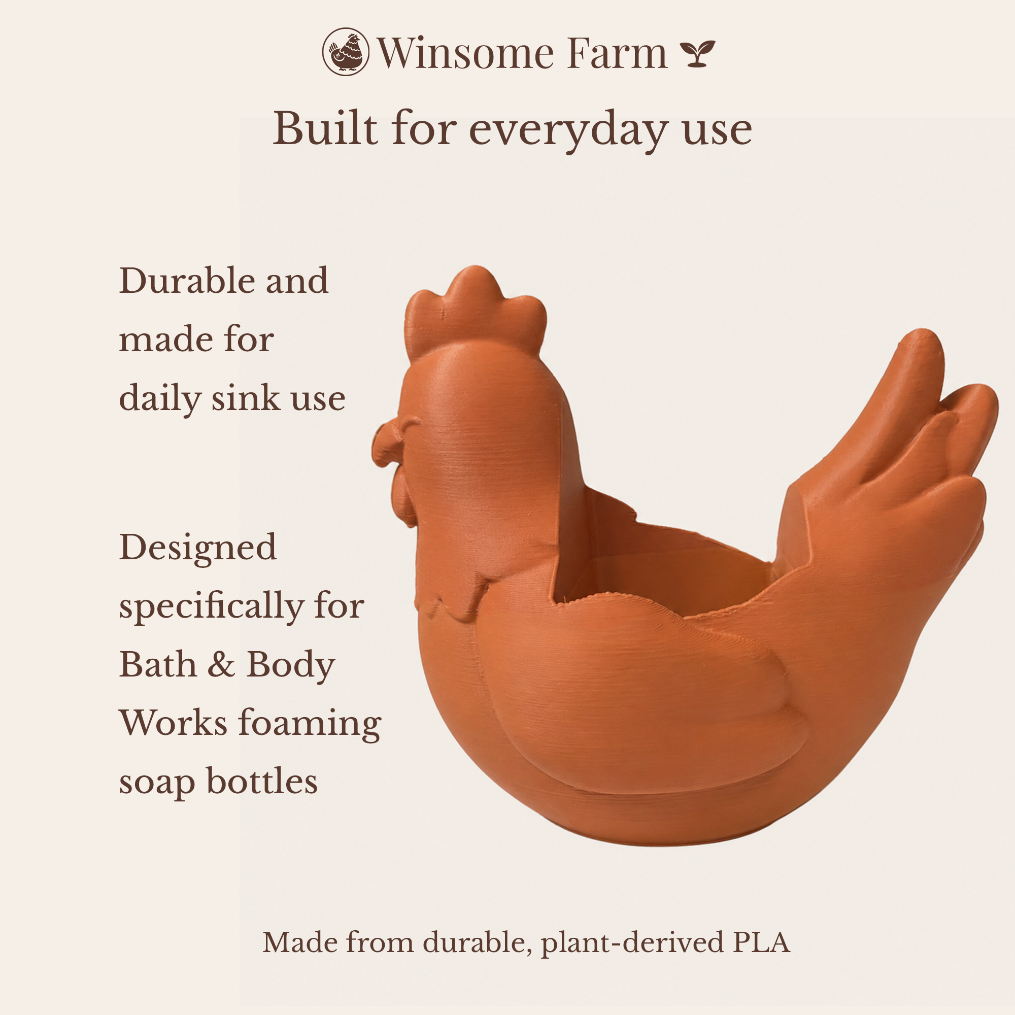Chicken Soap Holder - Bath & Body Works Holder - Winsome Farm