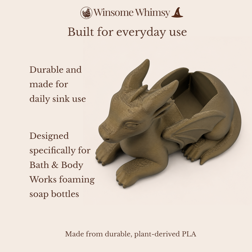 Dragon - Winsome Whimsy Fantasy Soap Dispenser Holder