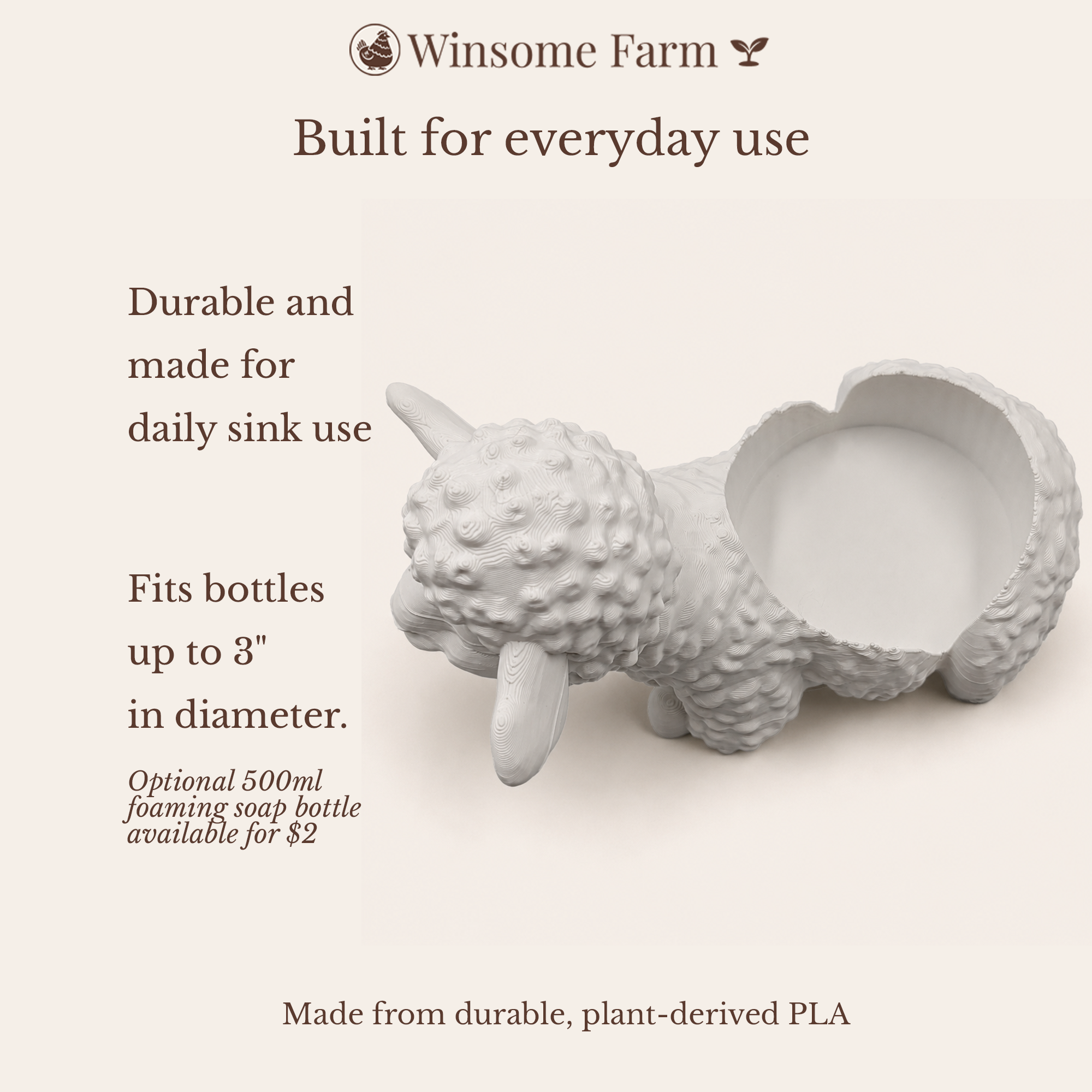 Sheep Universal Soap Holder - Winsome Farm