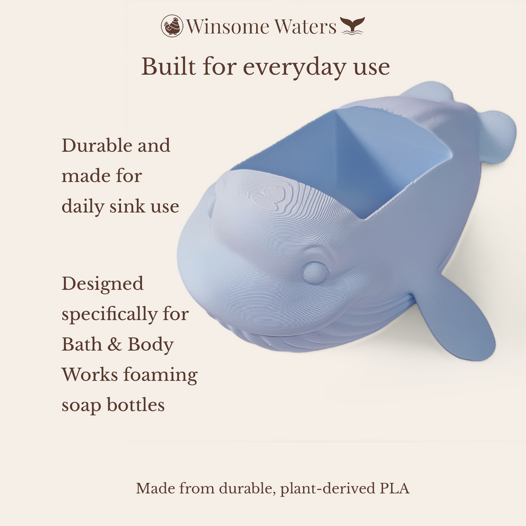 Whale Soap Holder - Bath & Body Works Holder - Winsome WildlifeWhale Soap Holder - Bath & Body Works Holder - Winsome Wildlife