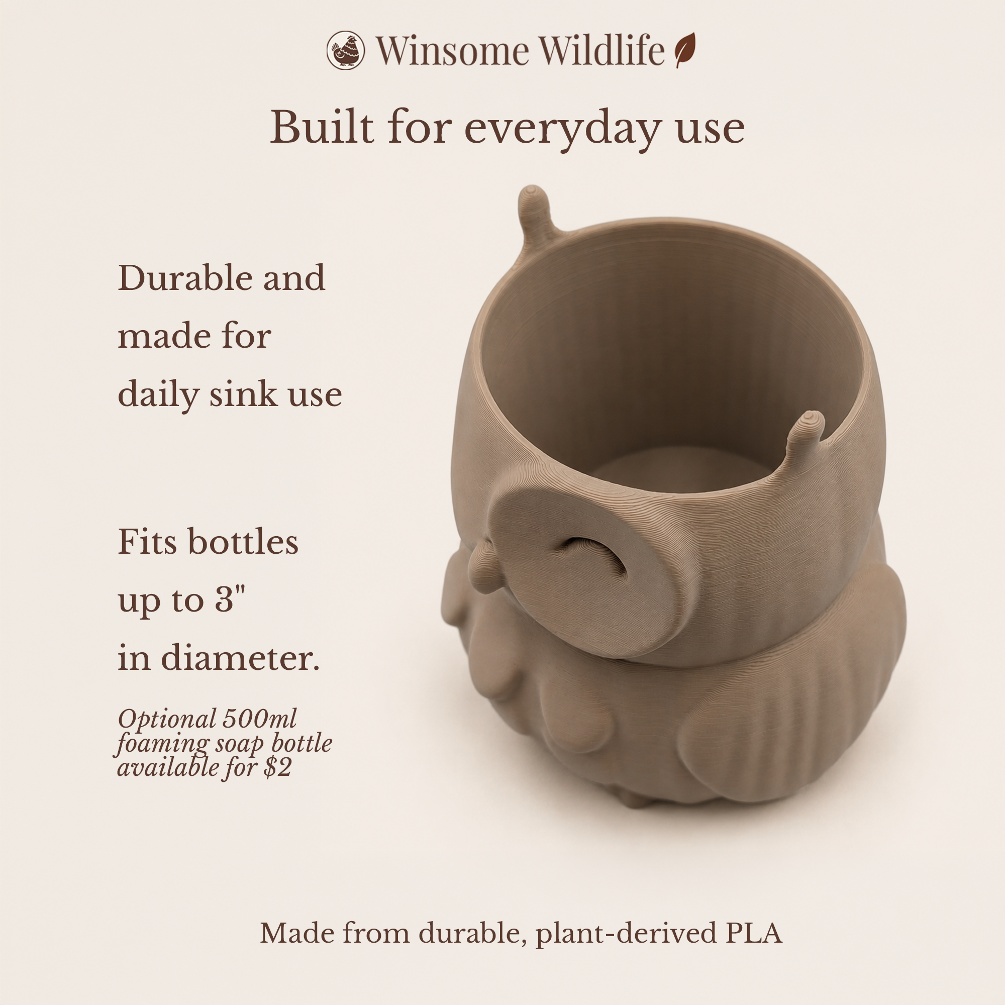 Owl Universal Soap Holder - Winsome Wildlife