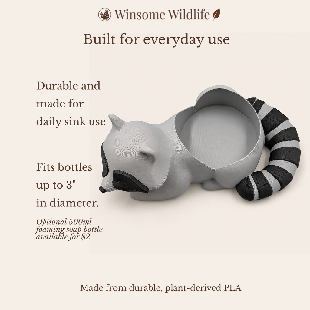 Raccoon Universal Soap Holder - Winsome Wildlife