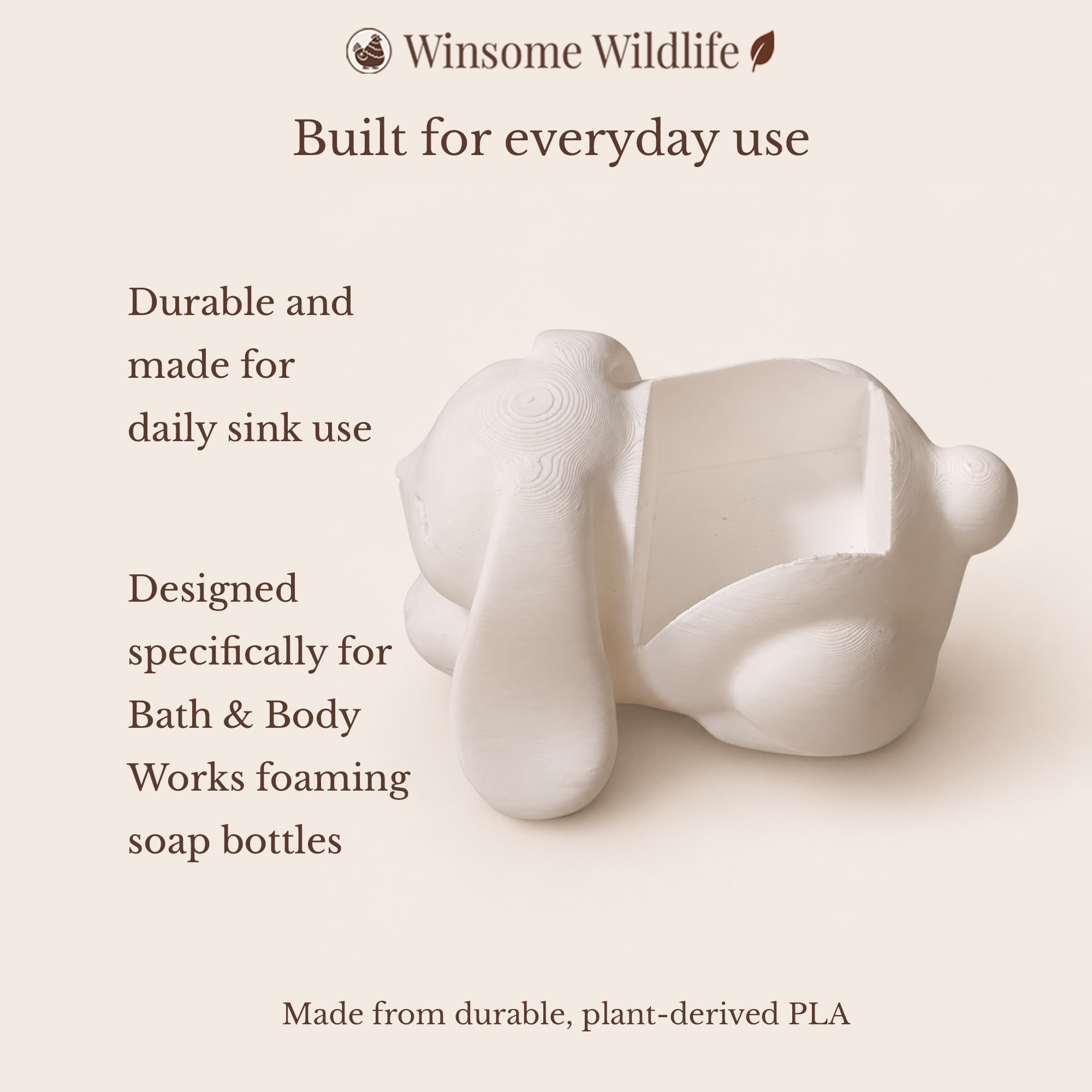 Bunny Soap Holder - Bath & Body Works Holder - Winsome Wildlife