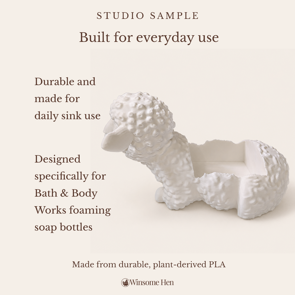 Sheep Soap Holder - Winsome Farm - Studio Sample