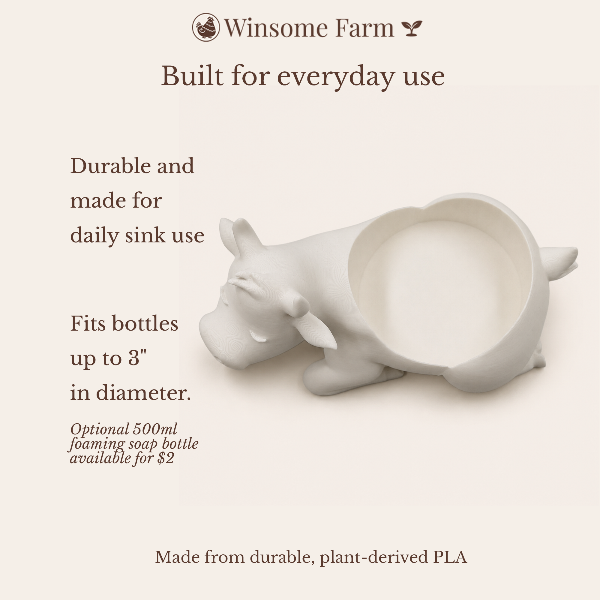 Cow Universal Soap Holder - Winsome Farm