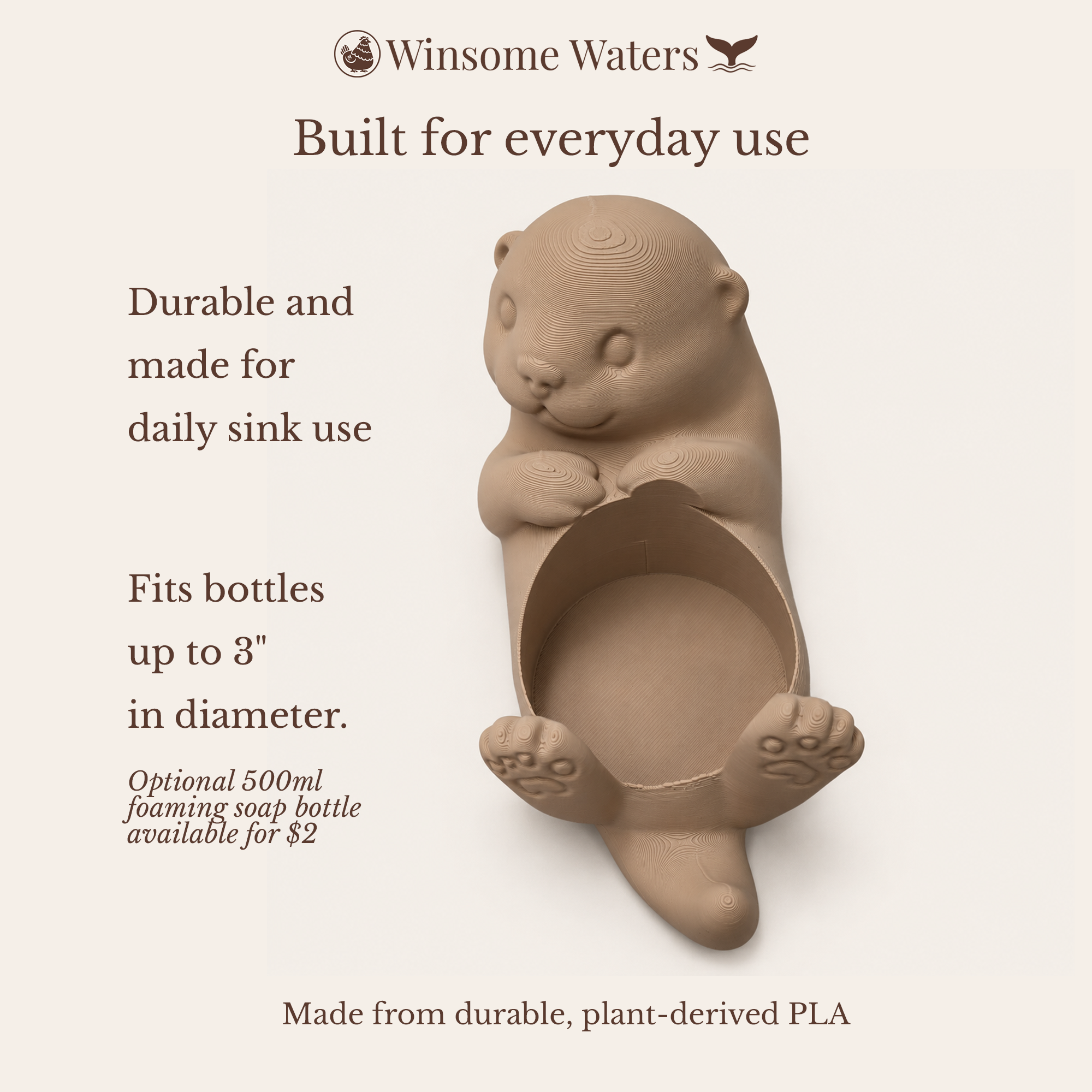 Otter Universal Soap Holder - Winsome Waters