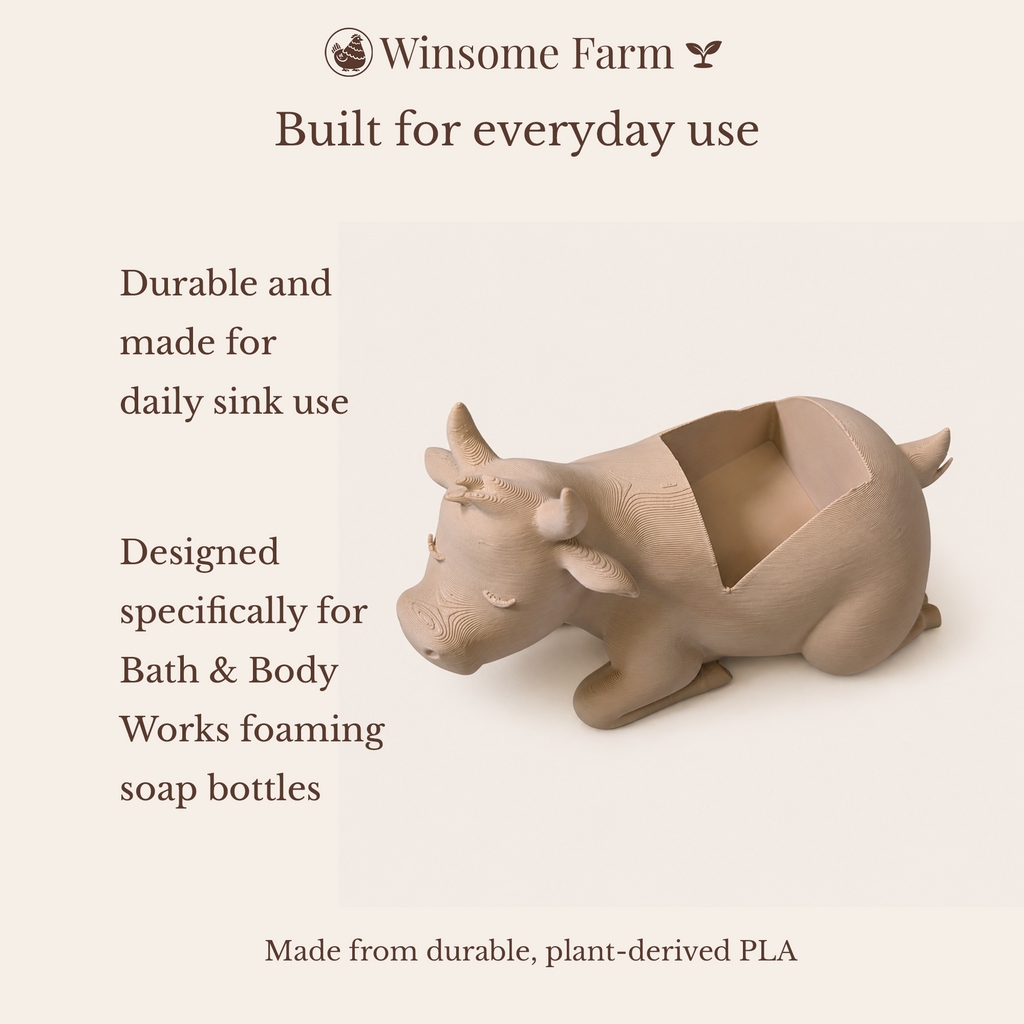 Cow Soap Holder - Bath & Body Works Holder - Winsome Farm