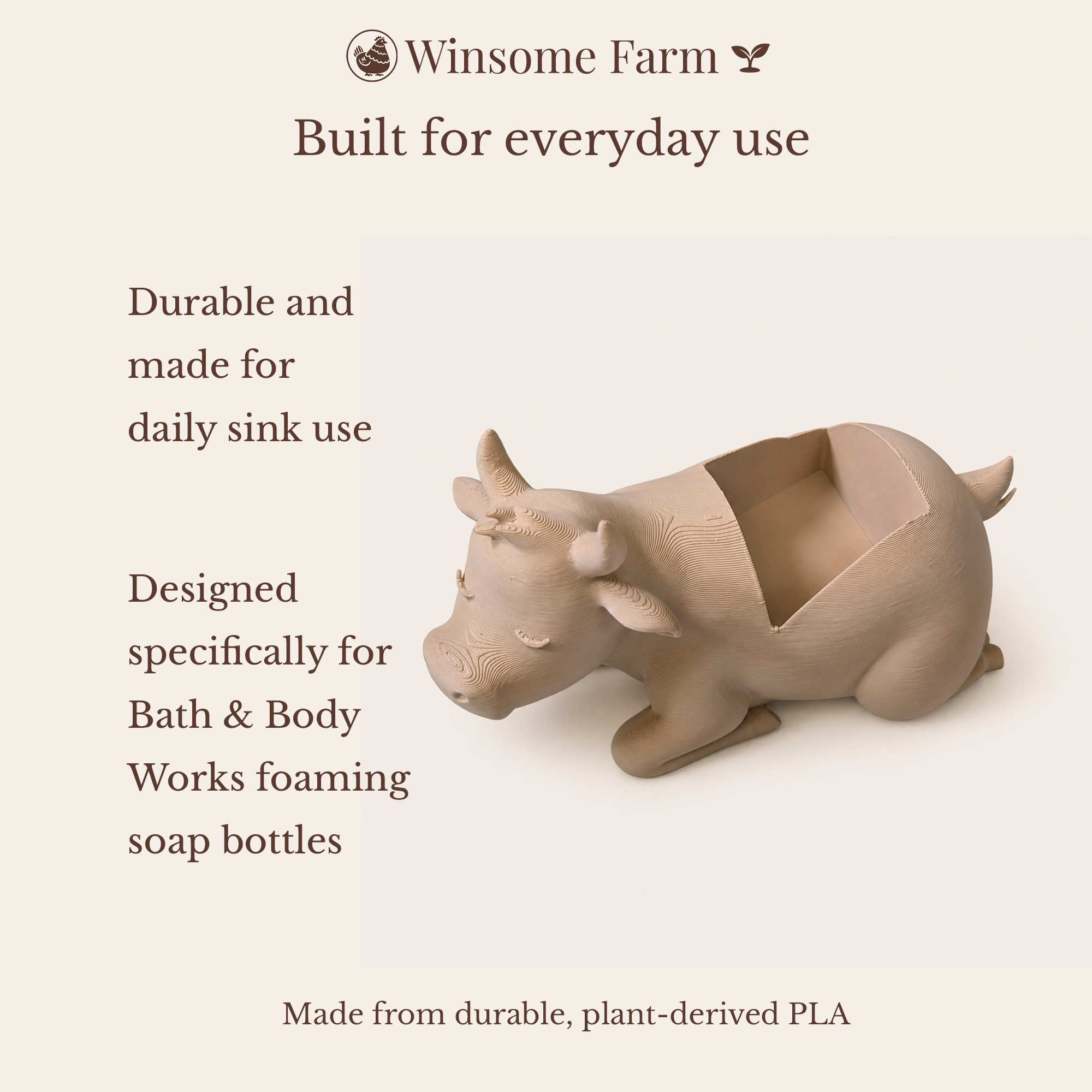 Cow Soap Holder - Bath & Body Works Holder - Winsome Farm