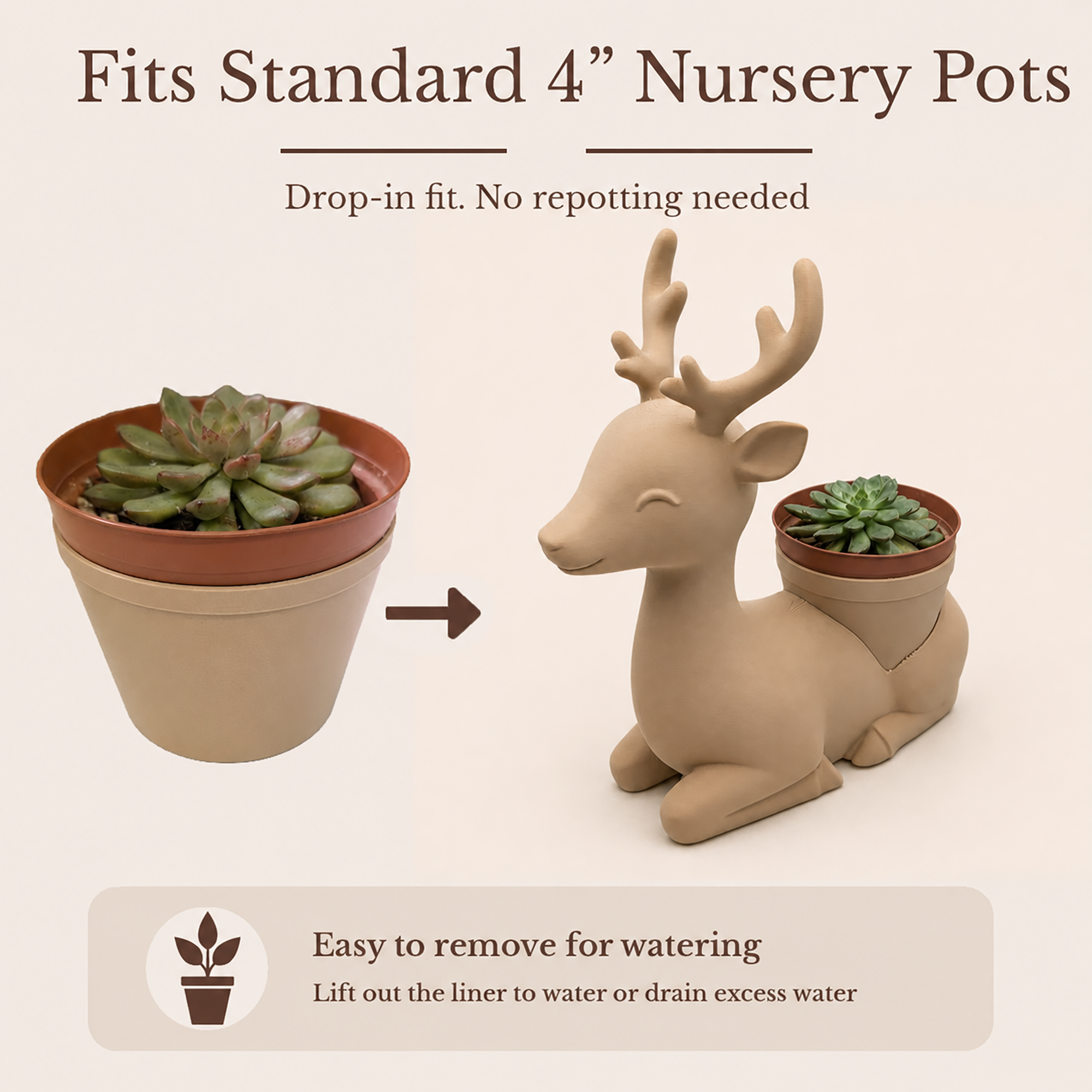 Reindeer Planter - Winsome Wildlife