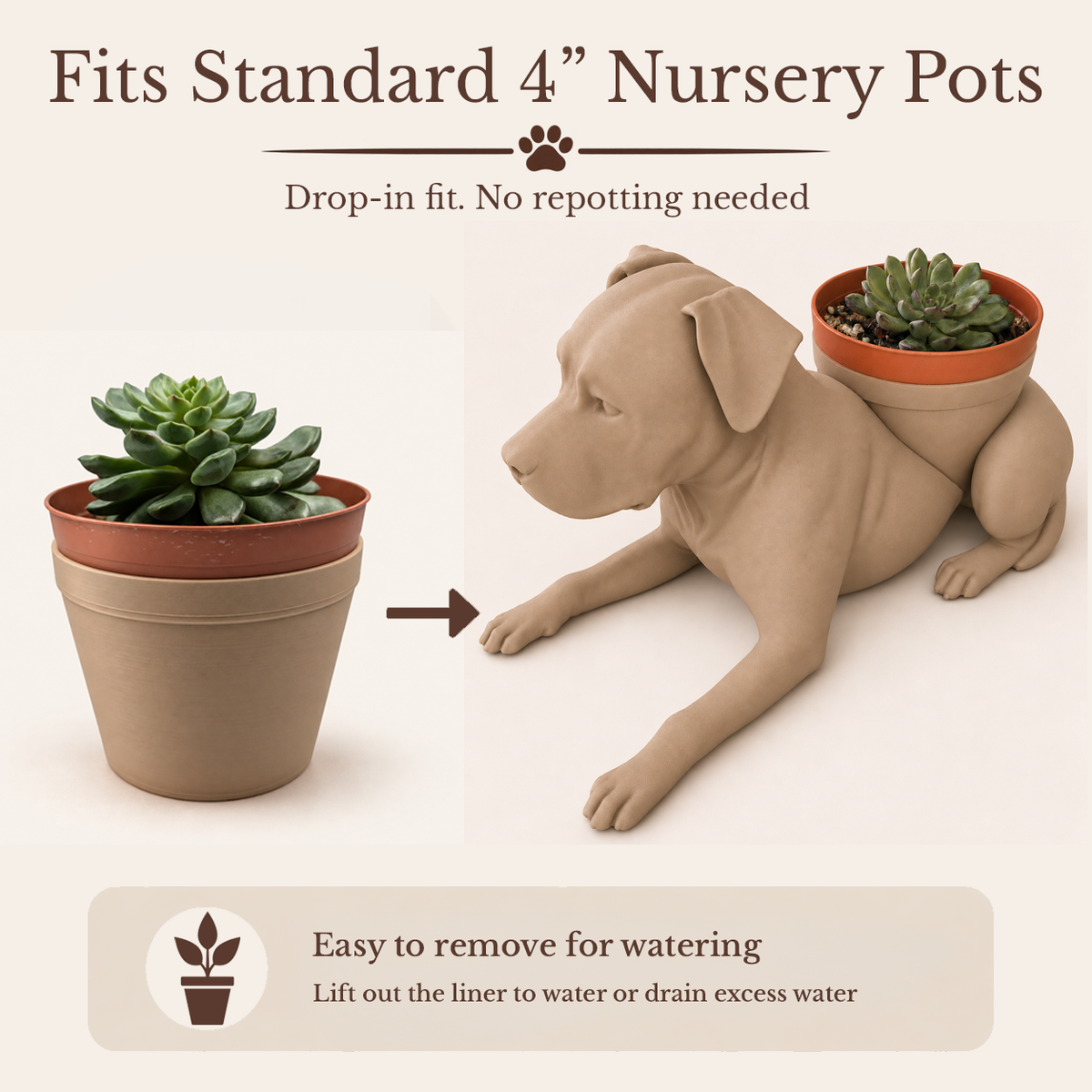 Bully Breed Planter - Winsome Wags