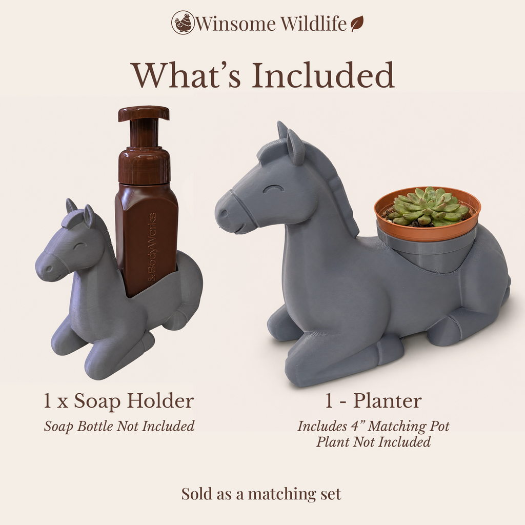 Horse Planter and Soap Holder Bundle - Winsome Farm