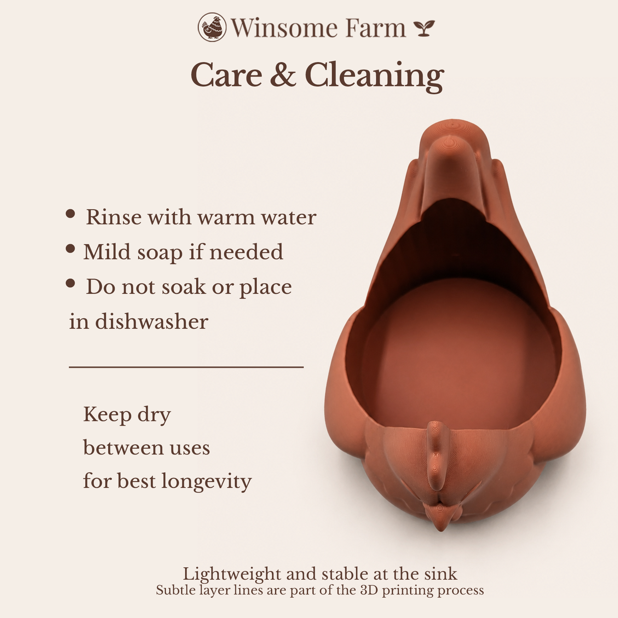 Chicken Universal Soap Holder - Winsome Farm