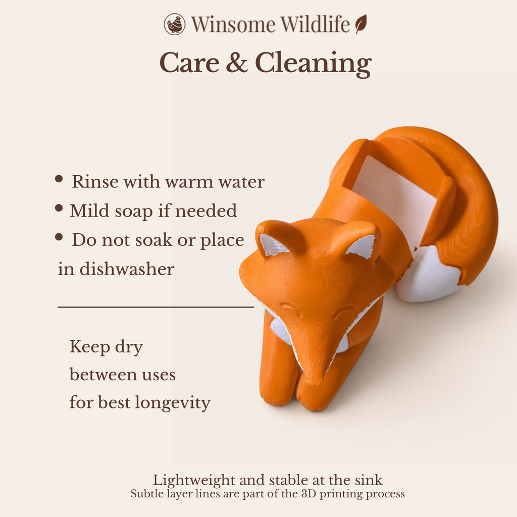 Fox Soap Holder - Bath & Body Works Holder - Winsome Wildlife