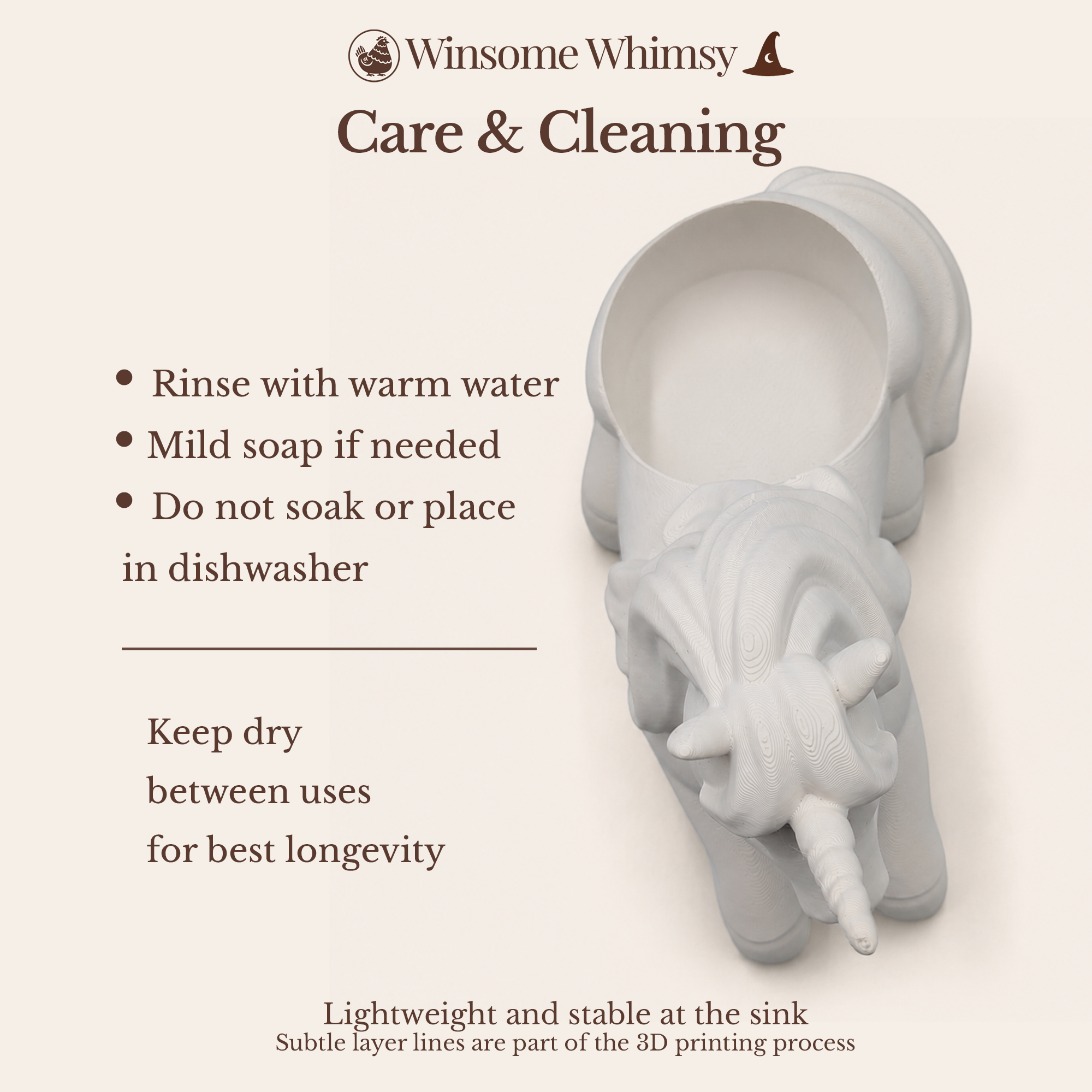 Unicorn Universal Soap Holder - Winsome Whimsy