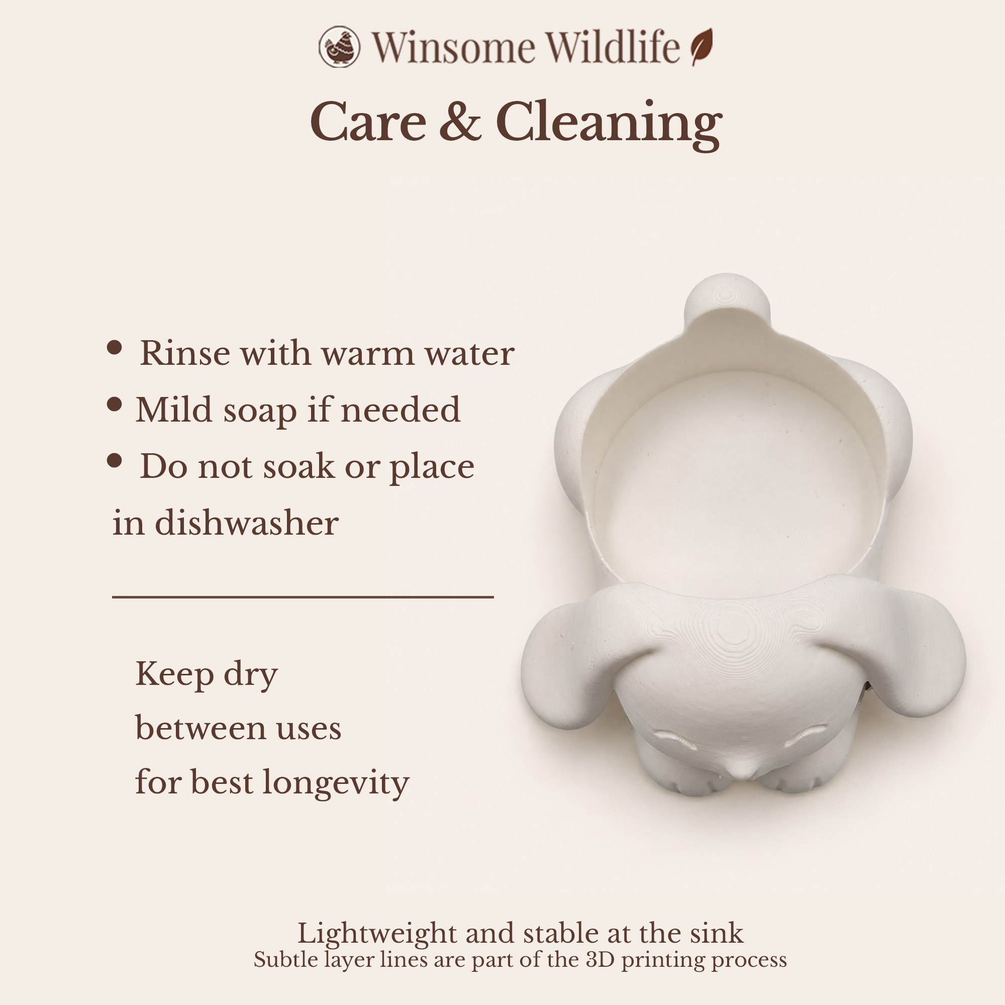 Bunny Universal Soap Holder - Winsome Wildlife