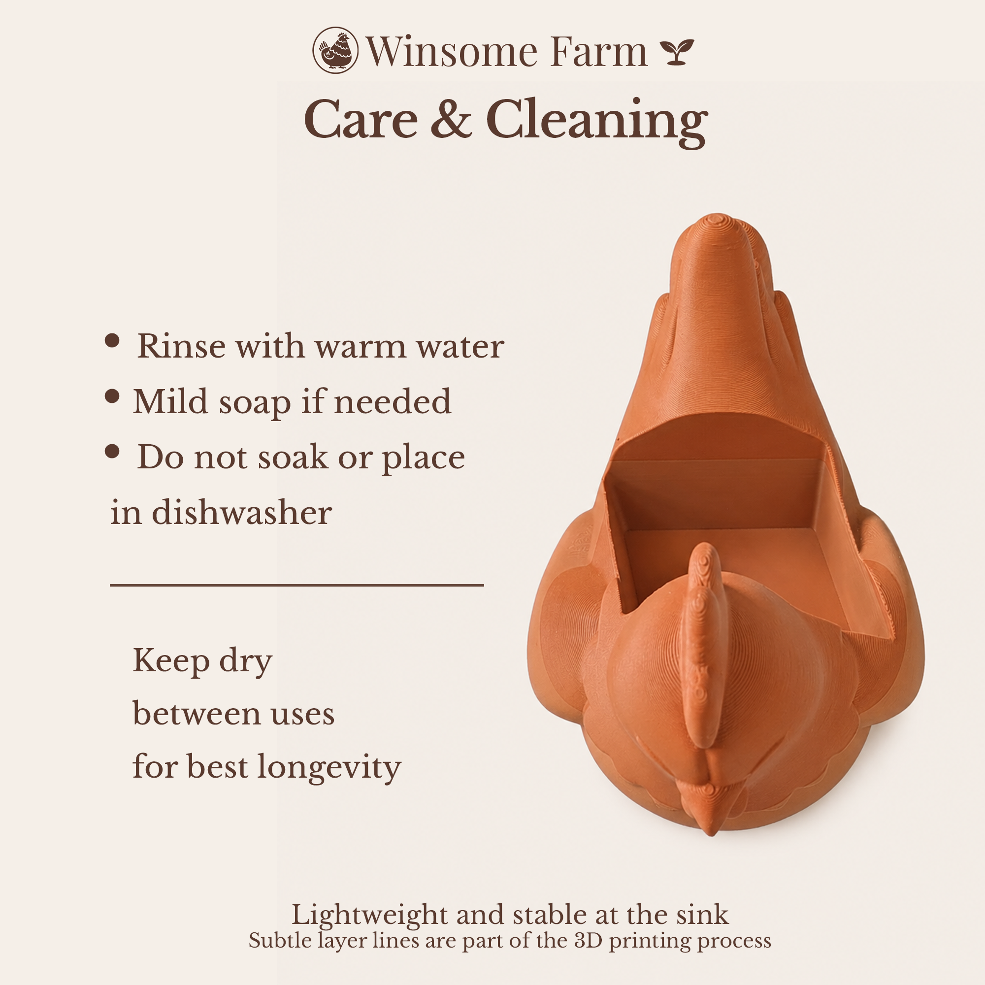 Chicken Soap Holder - Bath & Body Works Holder - Winsome Farm